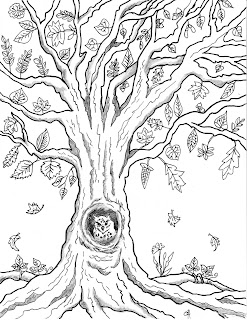 160 Tree Coloring Pages: Explore Nature's Palette 157