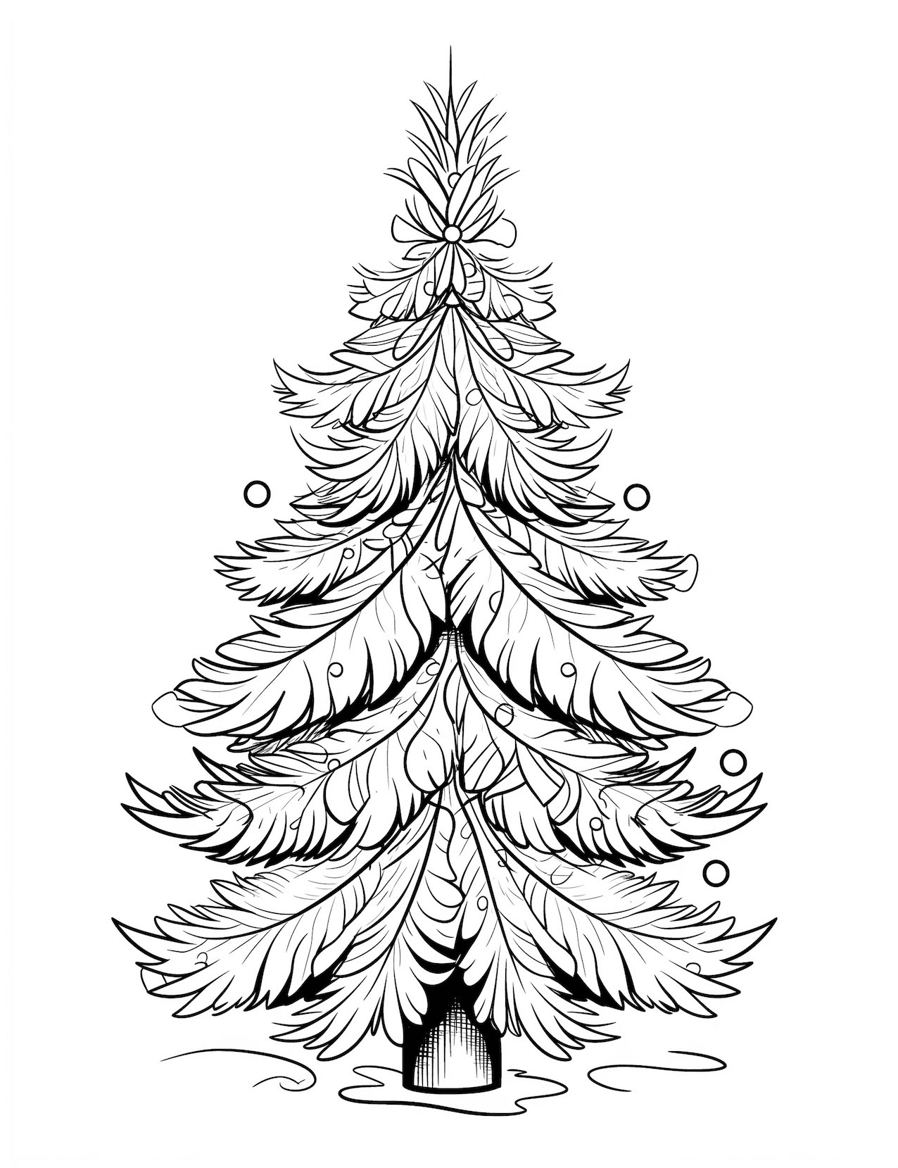 160 Tree Coloring Pages: Explore Nature's Palette 19