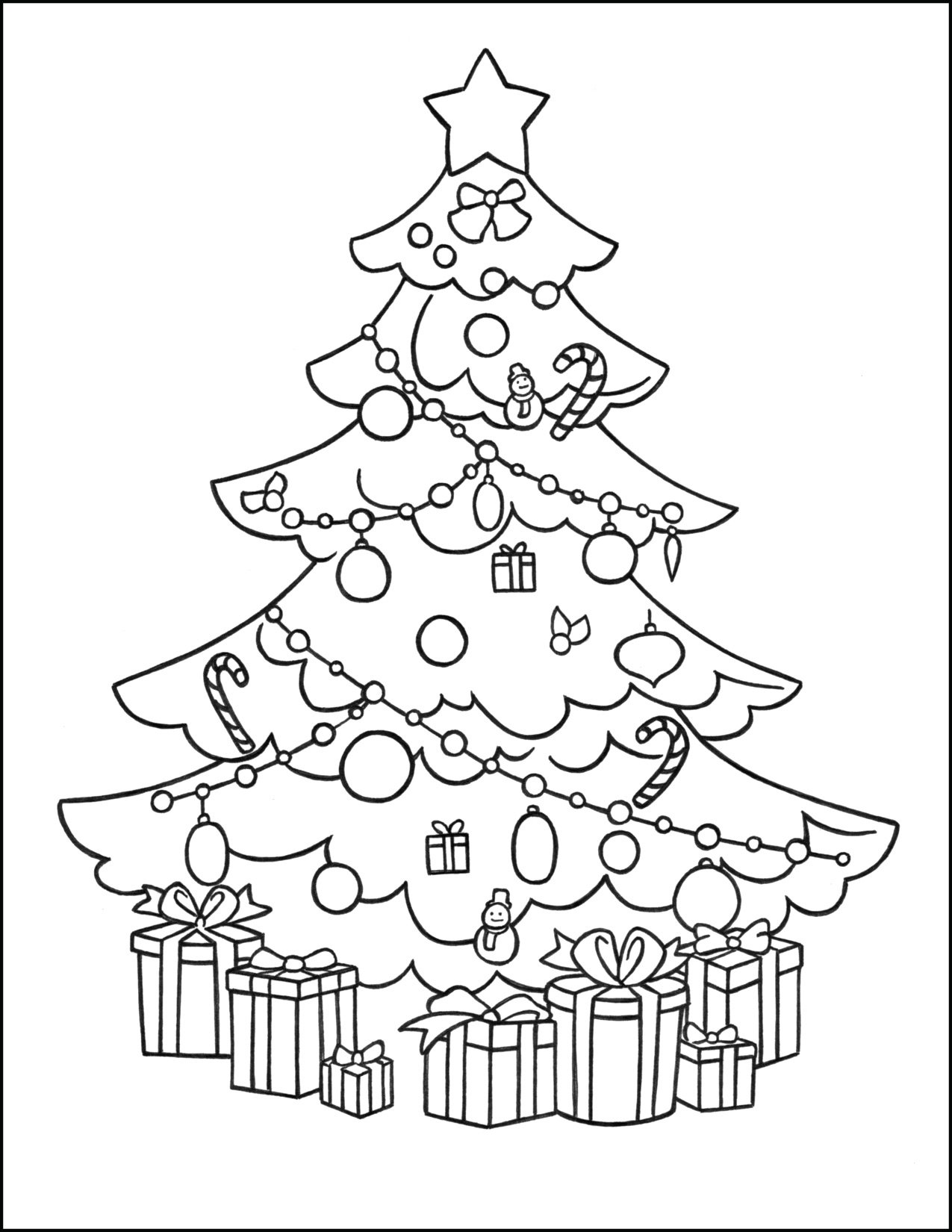 160 Tree Coloring Pages: Explore Nature's Palette 20