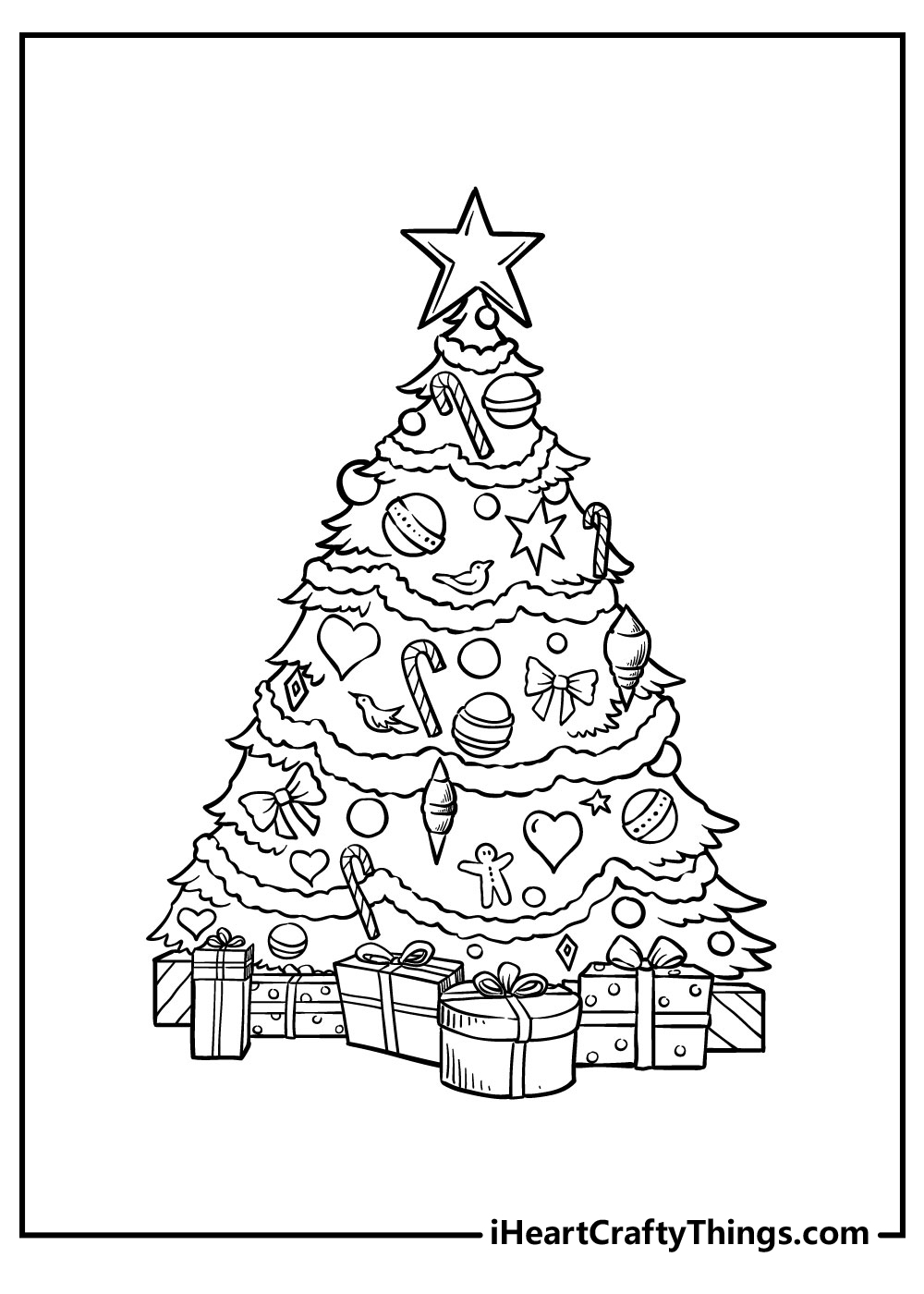 160 Tree Coloring Pages: Explore Nature's Palette 30