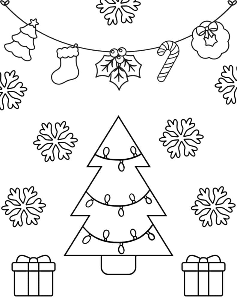 160 Tree Coloring Pages: Explore Nature's Palette 44