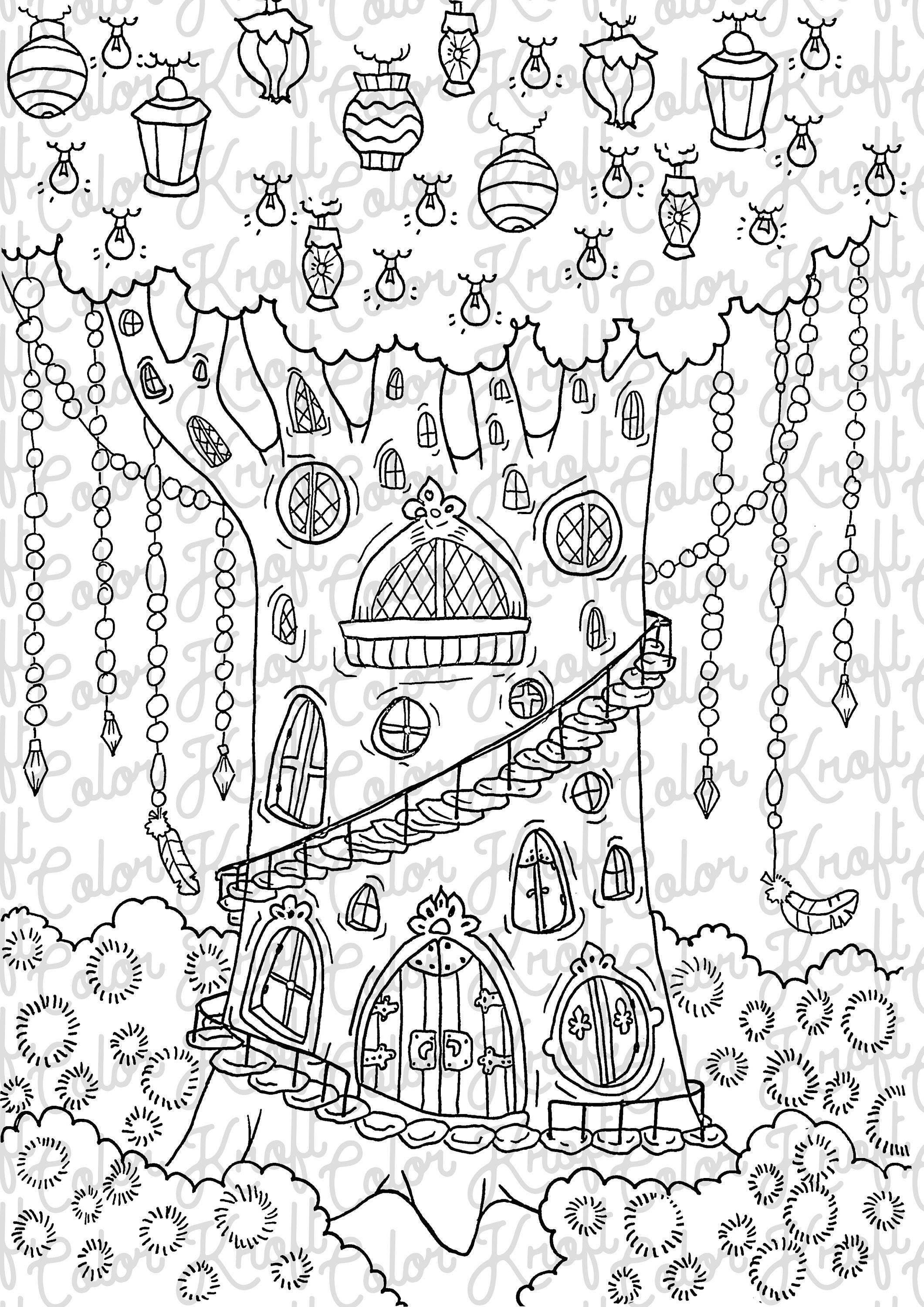 160 Tree Coloring Pages: Explore Nature's Palette 5