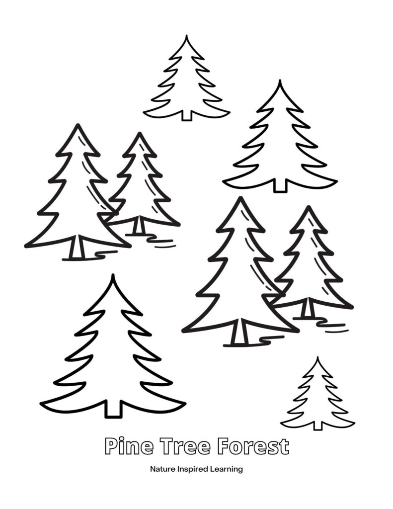 160 Tree Coloring Pages: Explore Nature's Palette 56