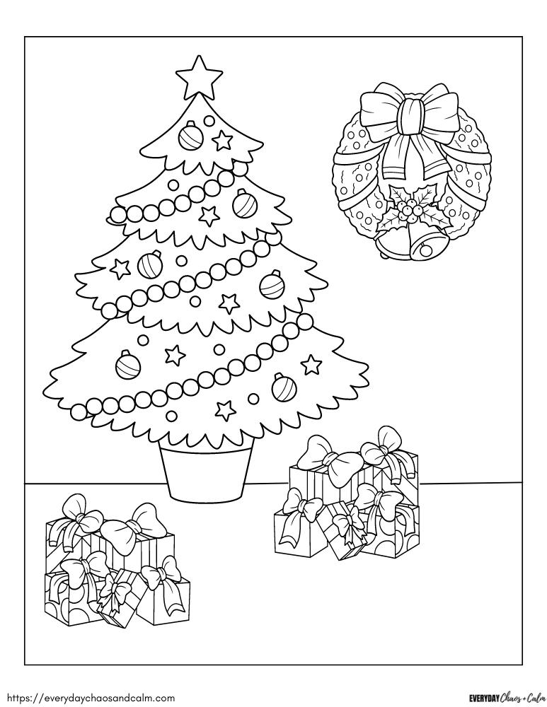 160 Tree Coloring Pages: Explore Nature's Palette 58