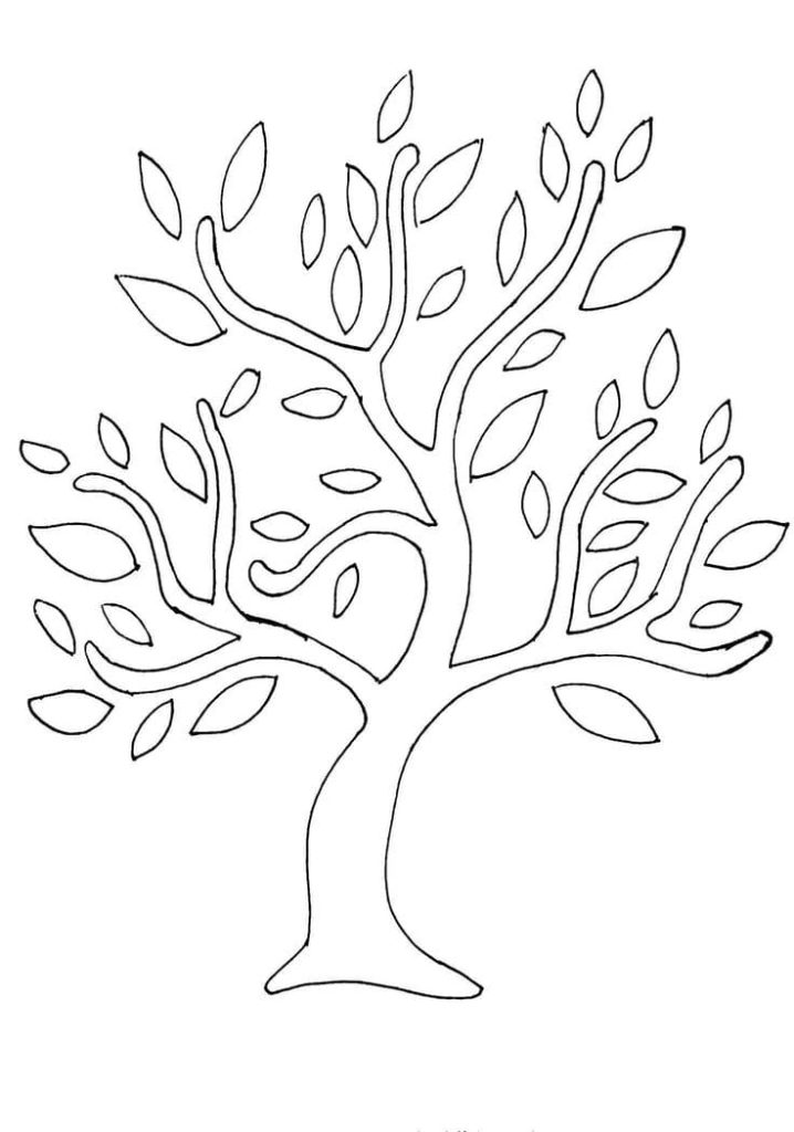 160 Tree Coloring Pages: Explore Nature's Palette 66