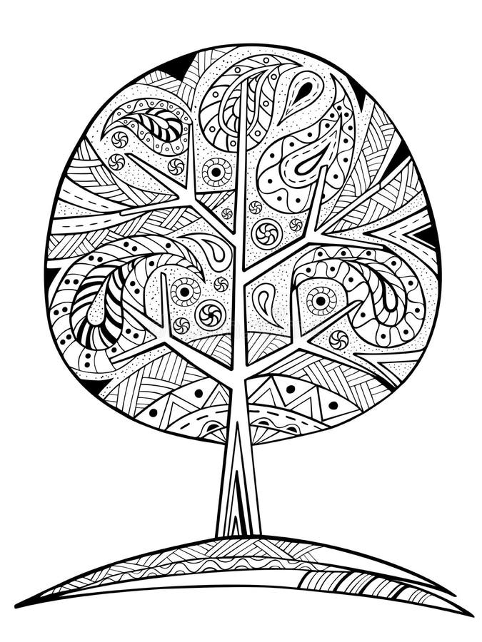 160 Tree Coloring Pages: Explore Nature's Palette 82