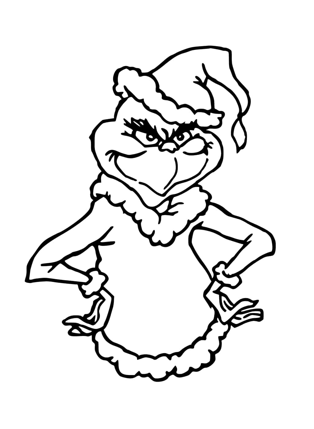 170+ Coloring Pages Grinch: Get Festive with the Mean One 102