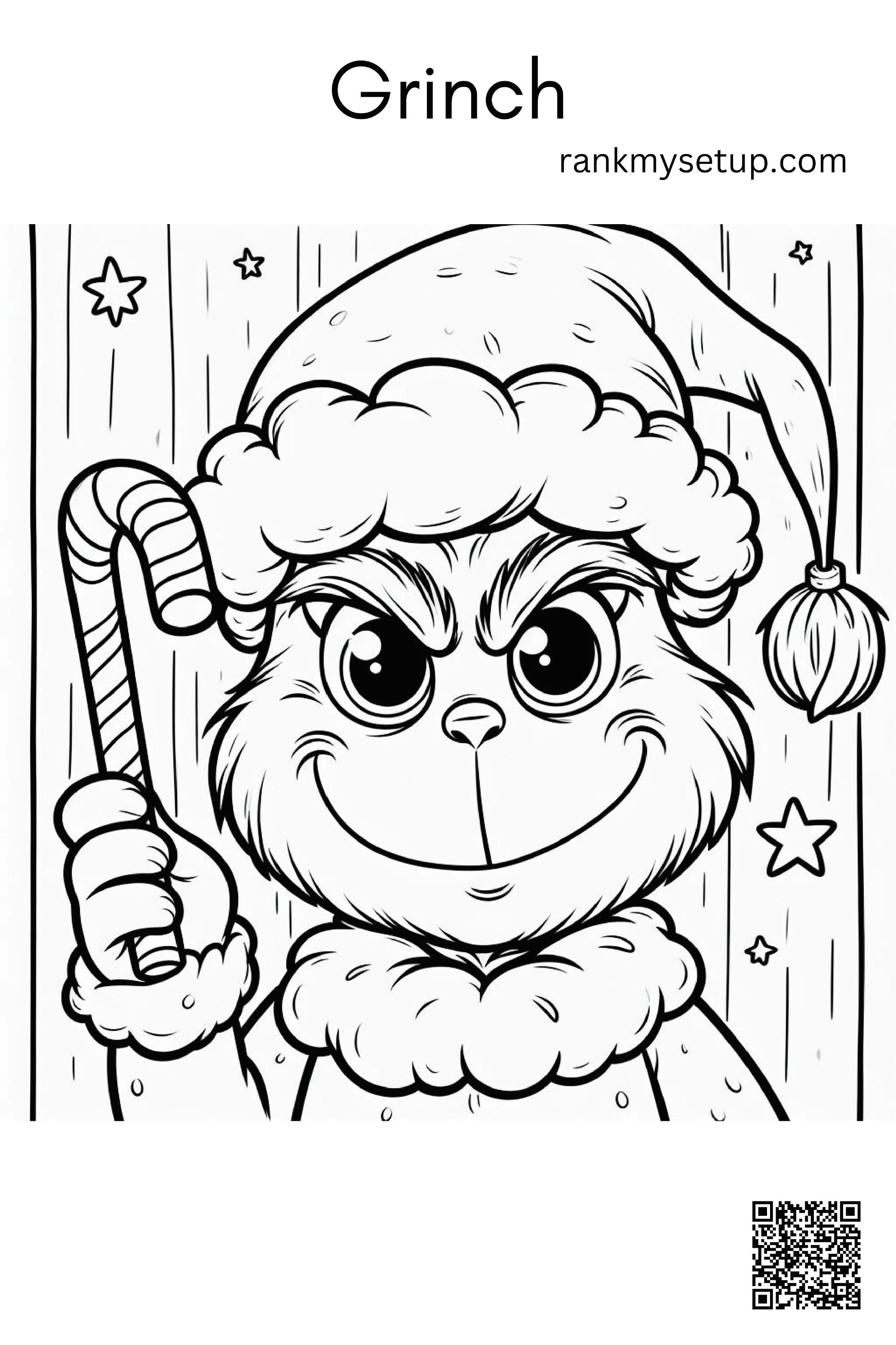 170+ Coloring Pages Grinch: Get Festive with the Mean One 11