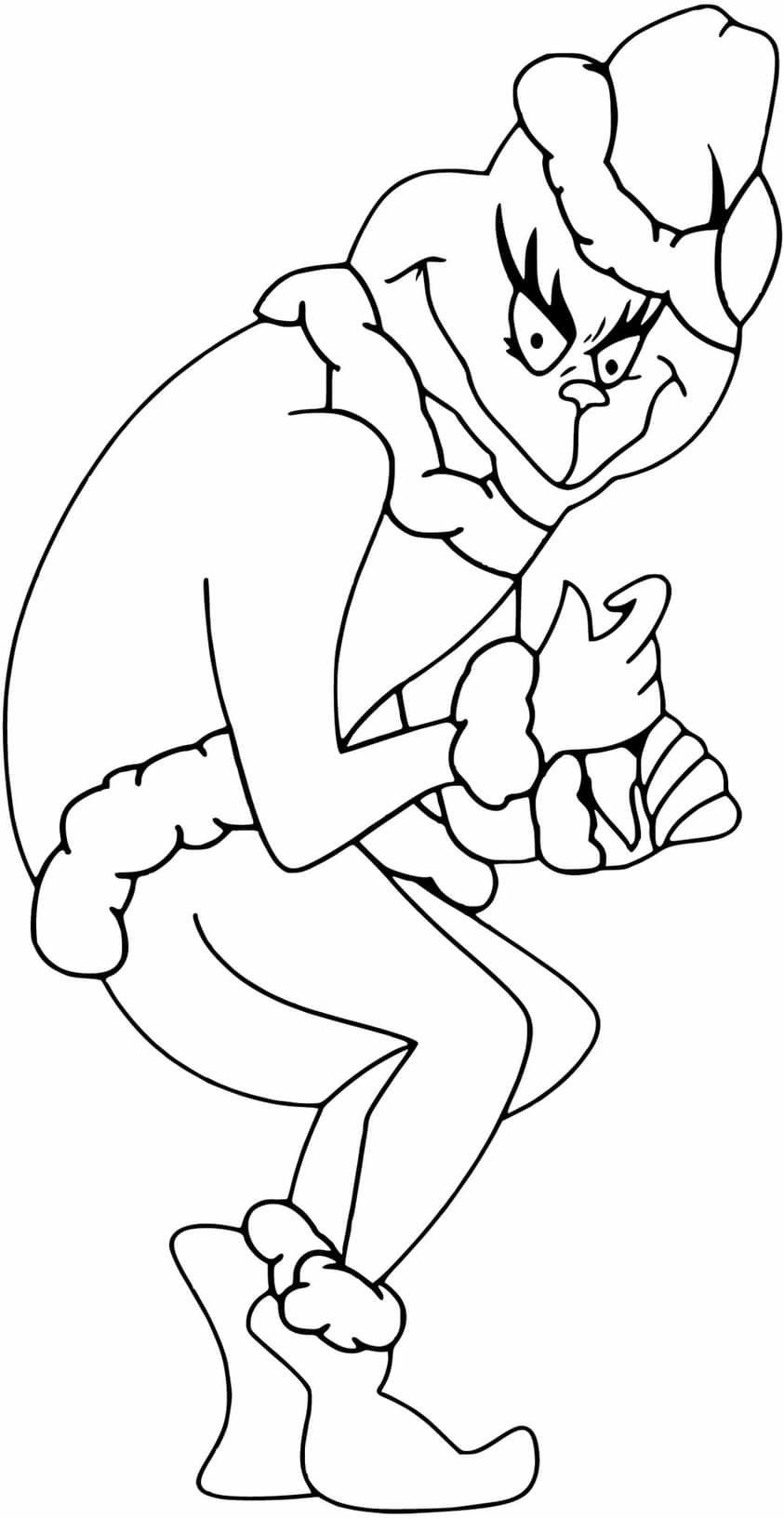 170+ Coloring Pages Grinch: Get Festive with the Mean One 122