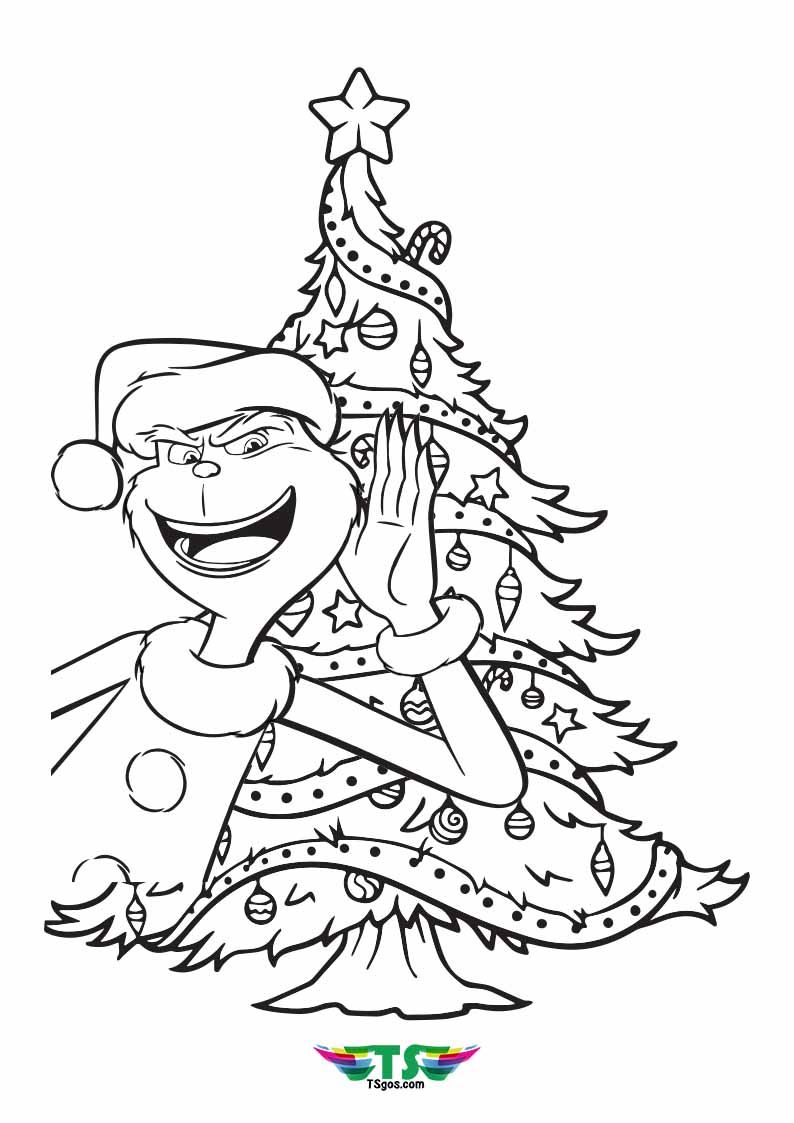 170+ Coloring Pages Grinch: Get Festive with the Mean One 136