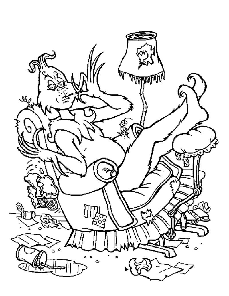 170+ Coloring Pages Grinch: Get Festive with the Mean One 149