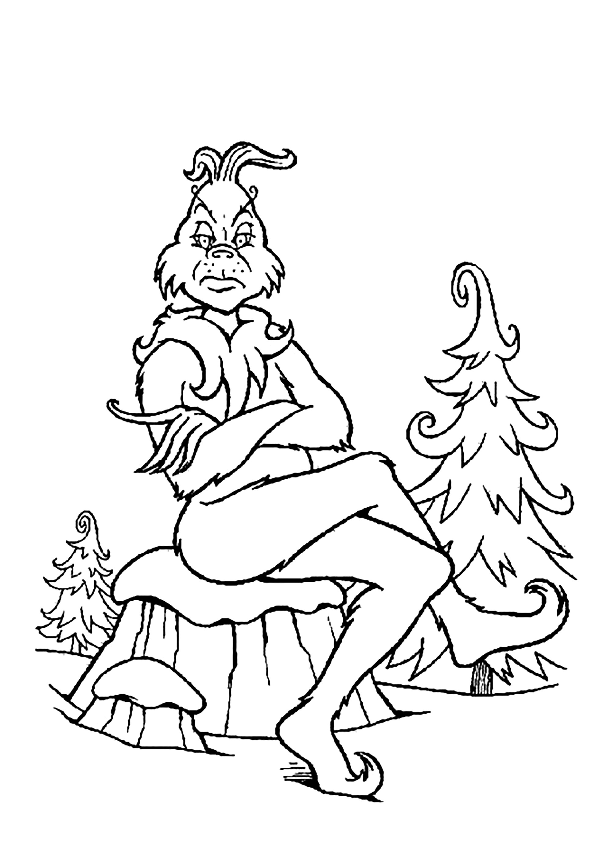 170+ Coloring Pages Grinch: Get Festive with the Mean One 15