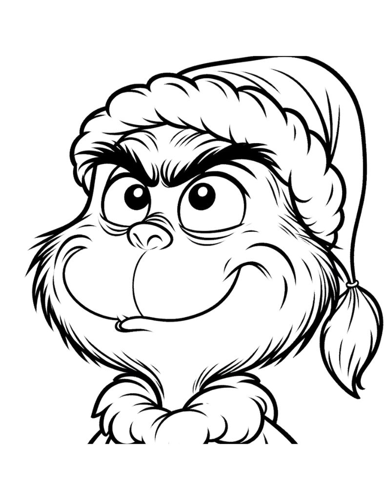 170+ Coloring Pages Grinch: Get Festive with the Mean One 162