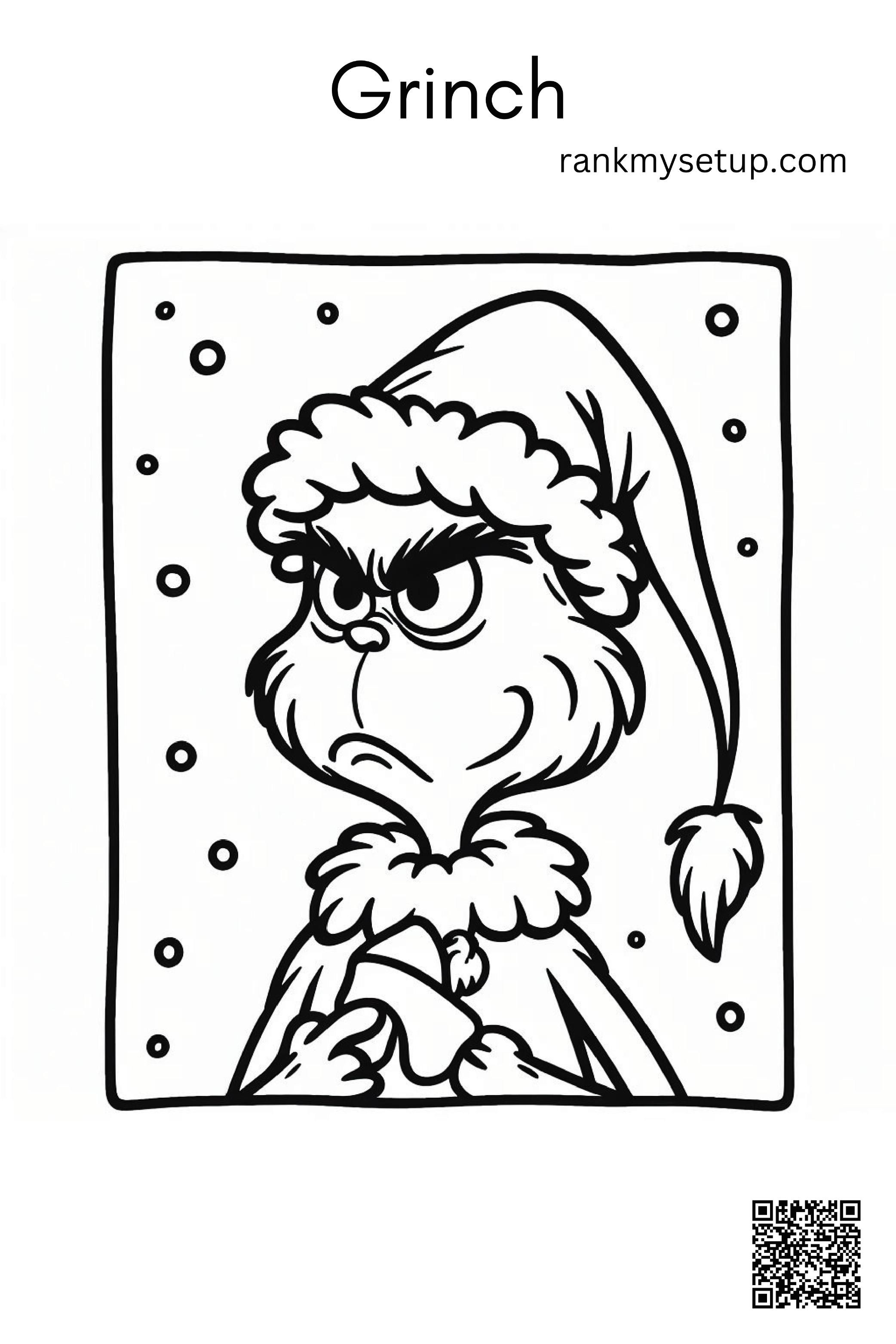 170+ Coloring Pages Grinch: Get Festive with the Mean One 167
