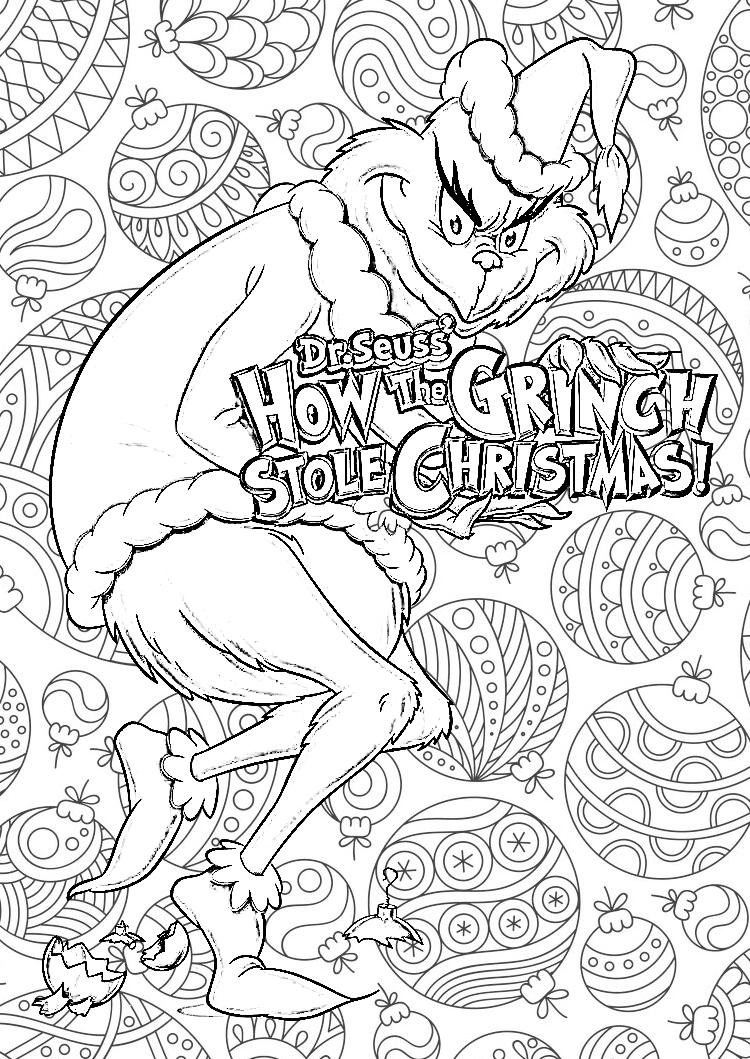 170+ Coloring Pages Grinch: Get Festive with the Mean One 174
