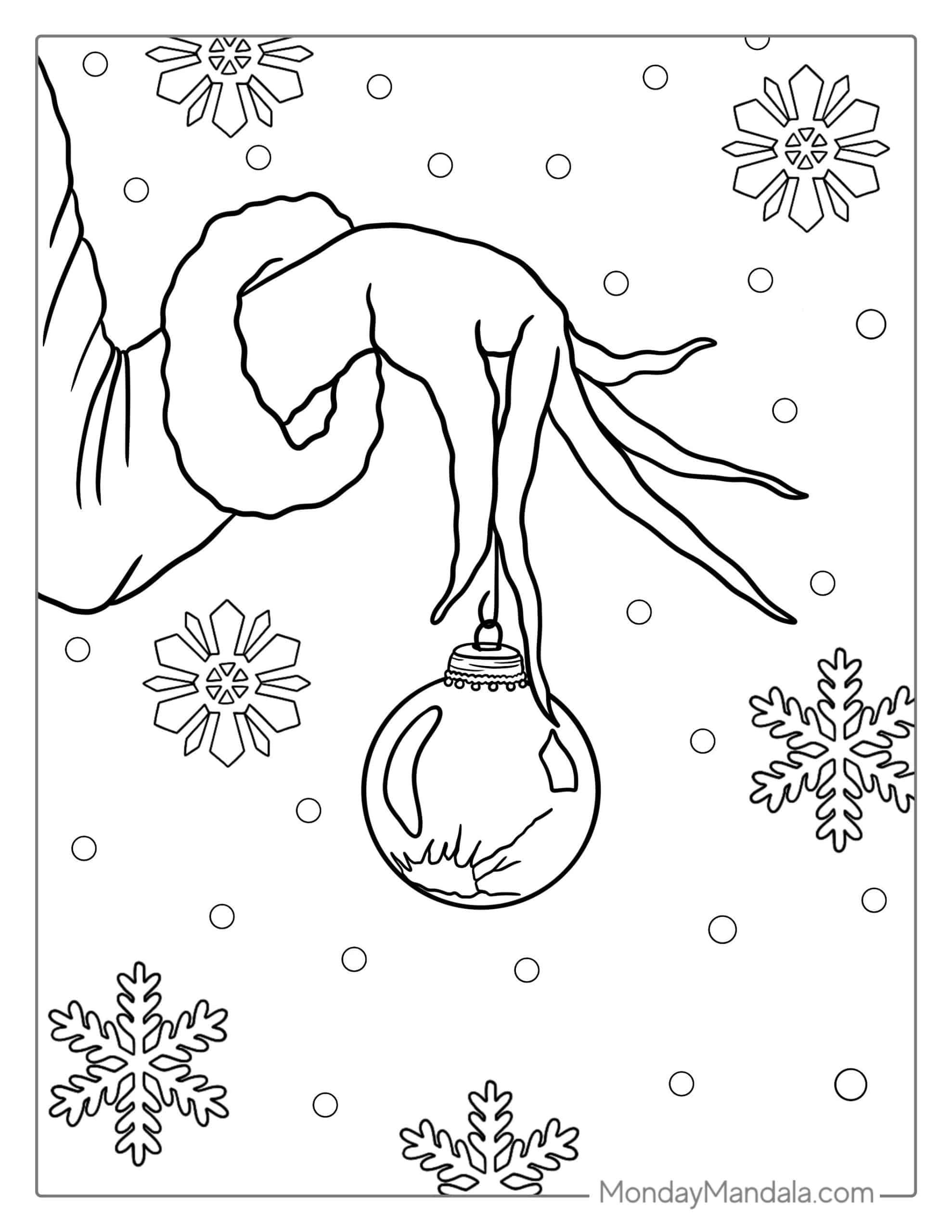 170+ Coloring Pages Grinch: Get Festive with the Mean One 21