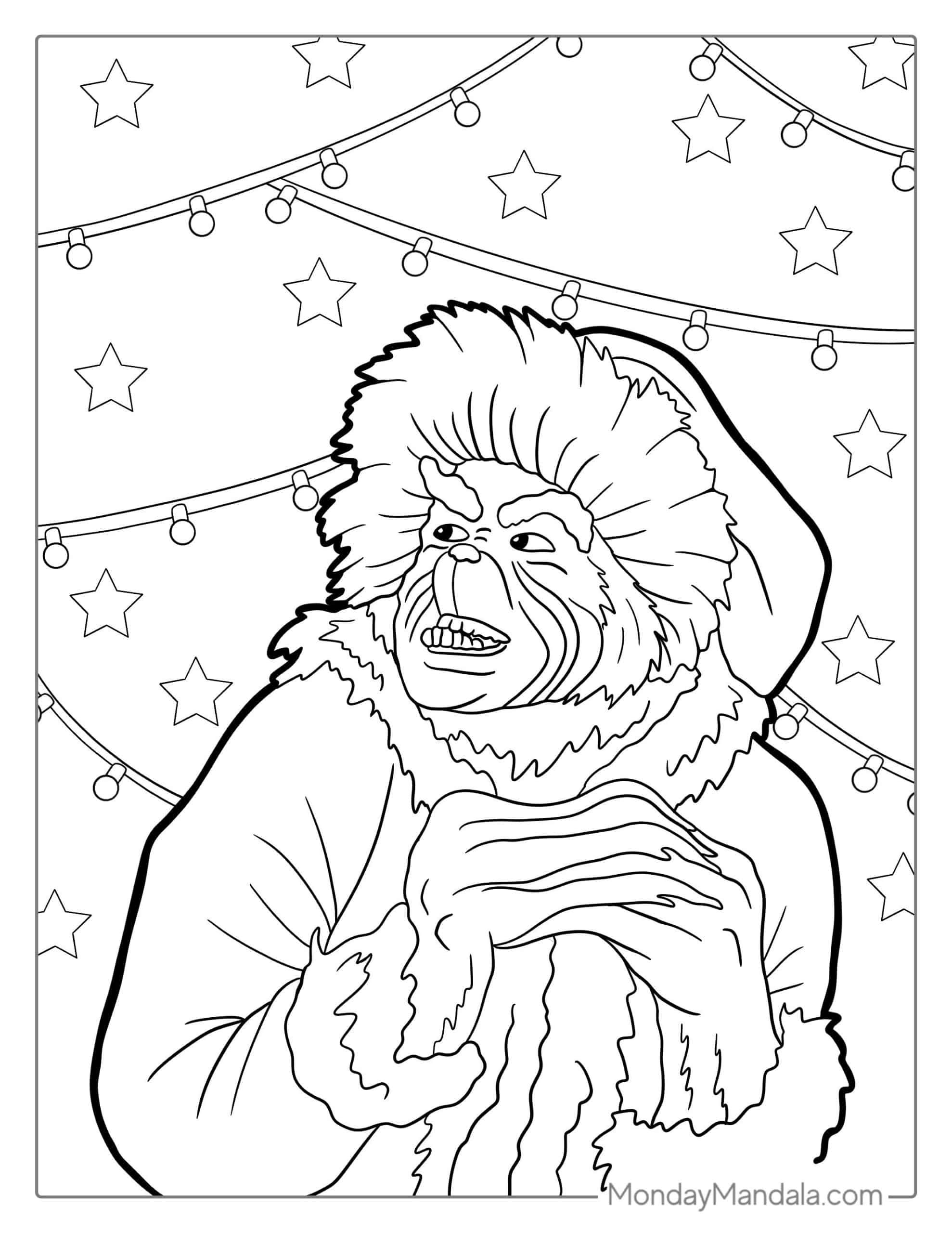 170+ Coloring Pages Grinch: Get Festive with the Mean One 23