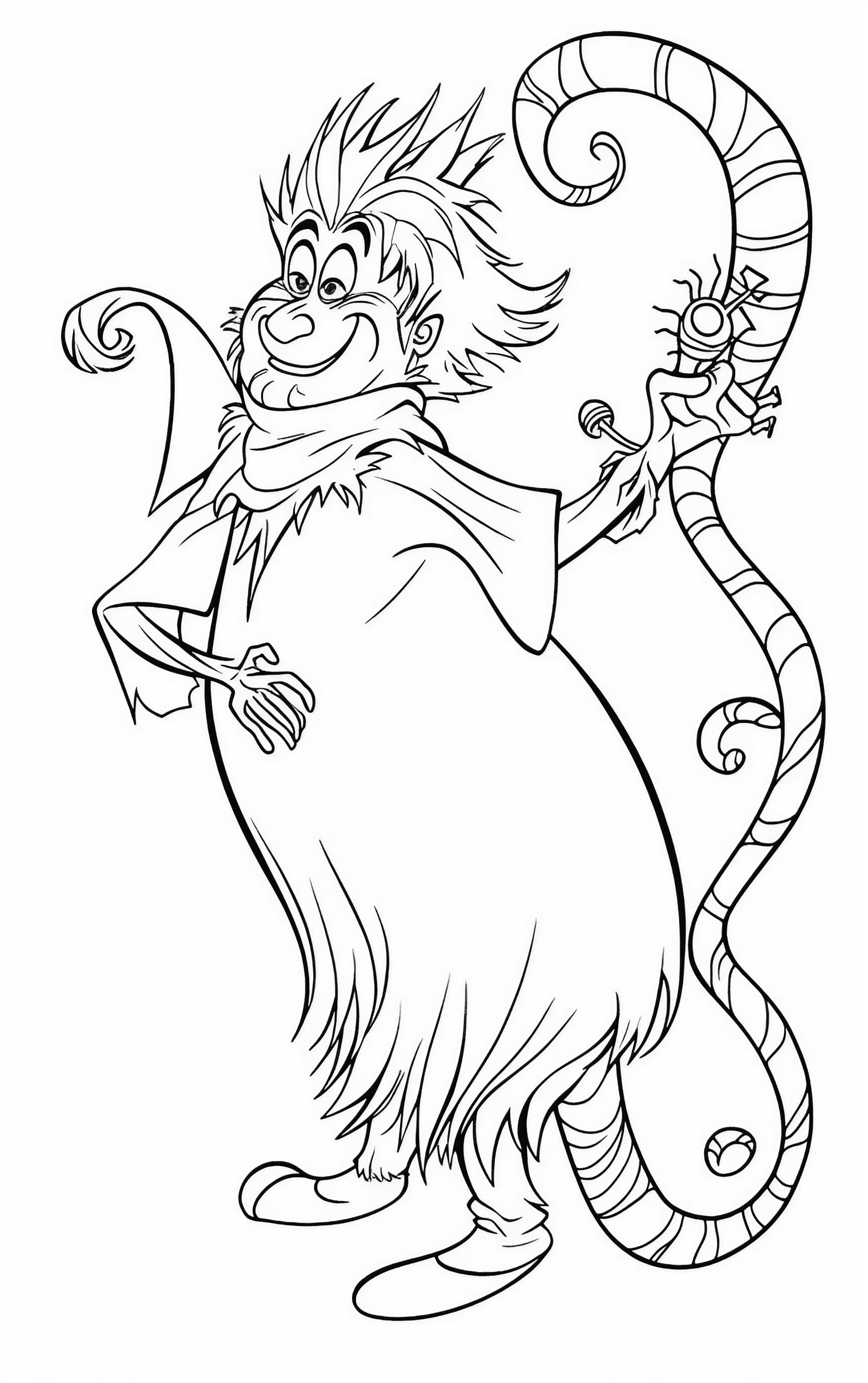 170+ Coloring Pages Grinch: Get Festive with the Mean One 31