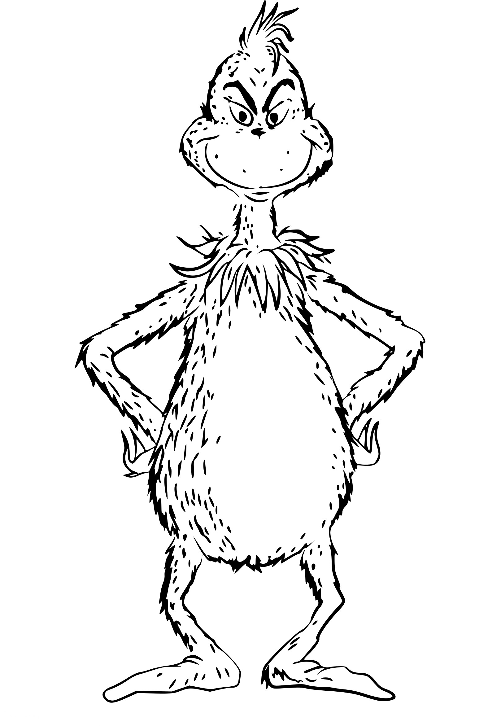 170+ Coloring Pages Grinch: Get Festive with the Mean One 38