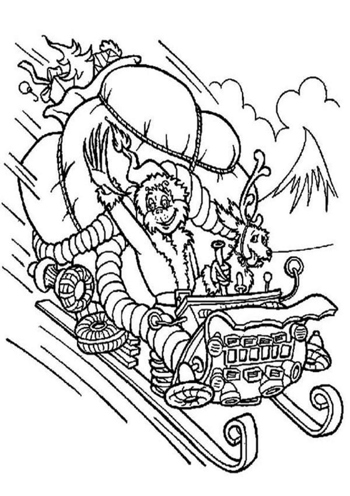 170+ Coloring Pages Grinch: Get Festive with the Mean One 41