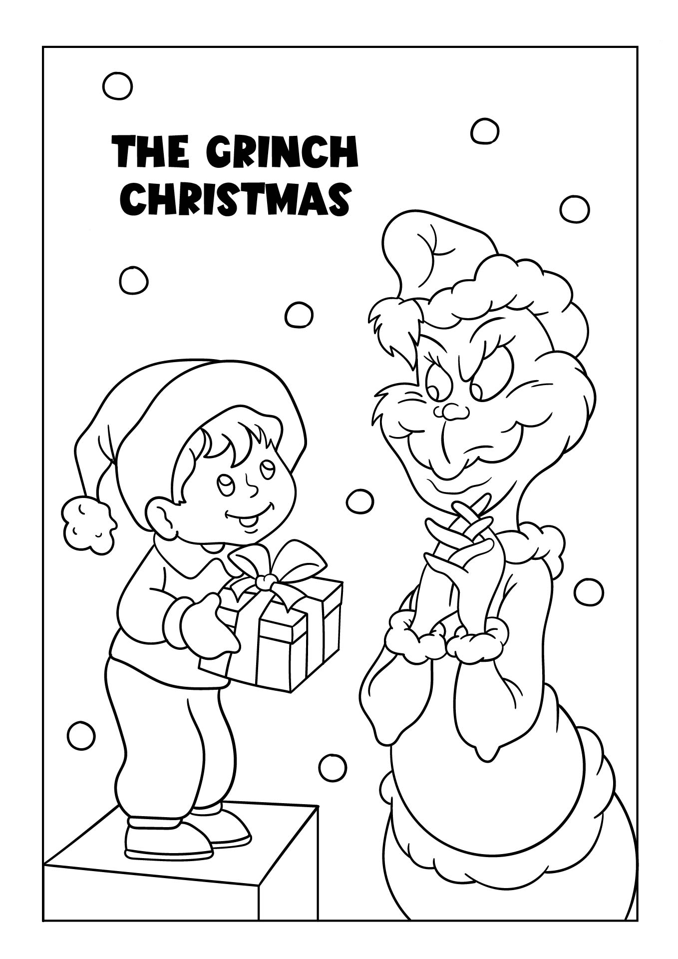 170+ Coloring Pages Grinch: Get Festive with the Mean One 49