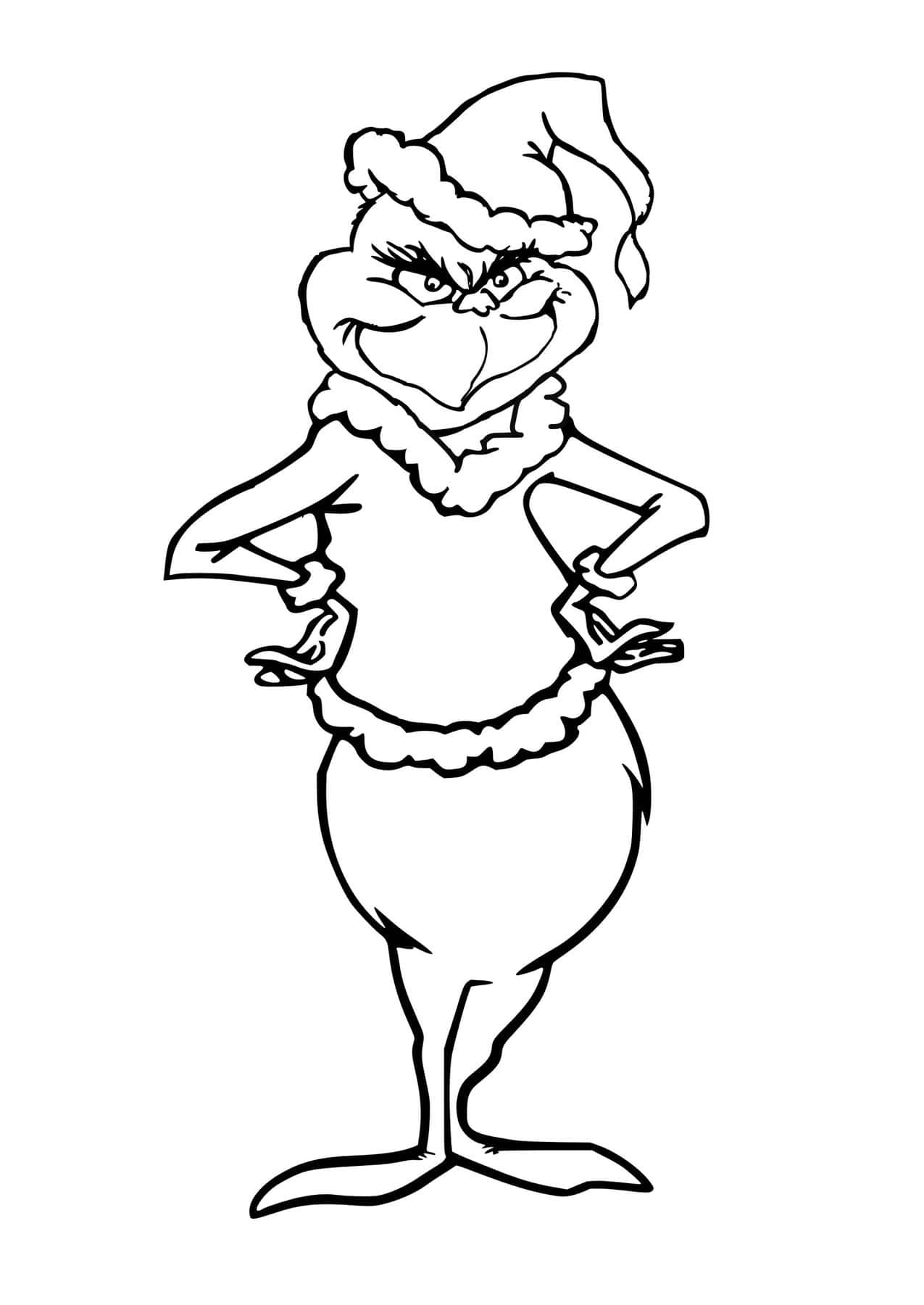 170+ Coloring Pages Grinch: Get Festive with the Mean One 58