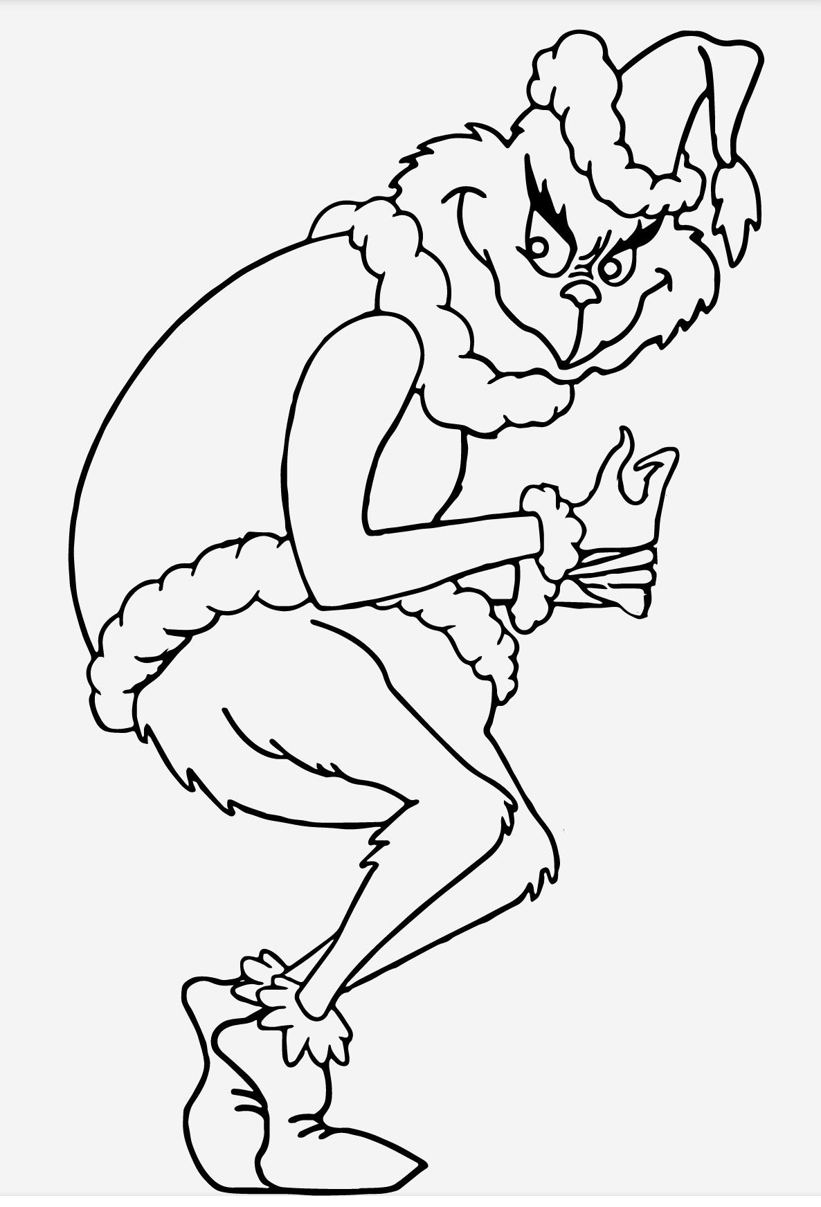 170+ Coloring Pages Grinch: Get Festive with the Mean One 61