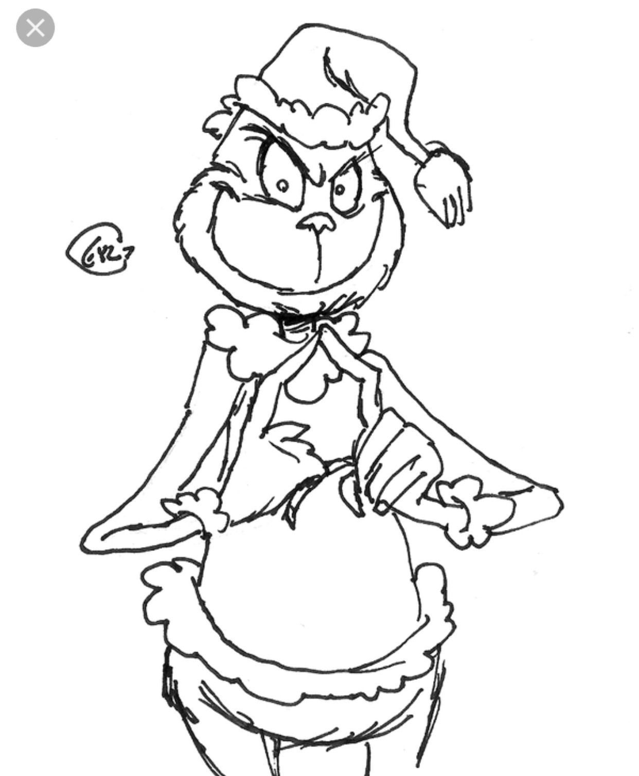 170+ Coloring Pages Grinch: Get Festive with the Mean One 73