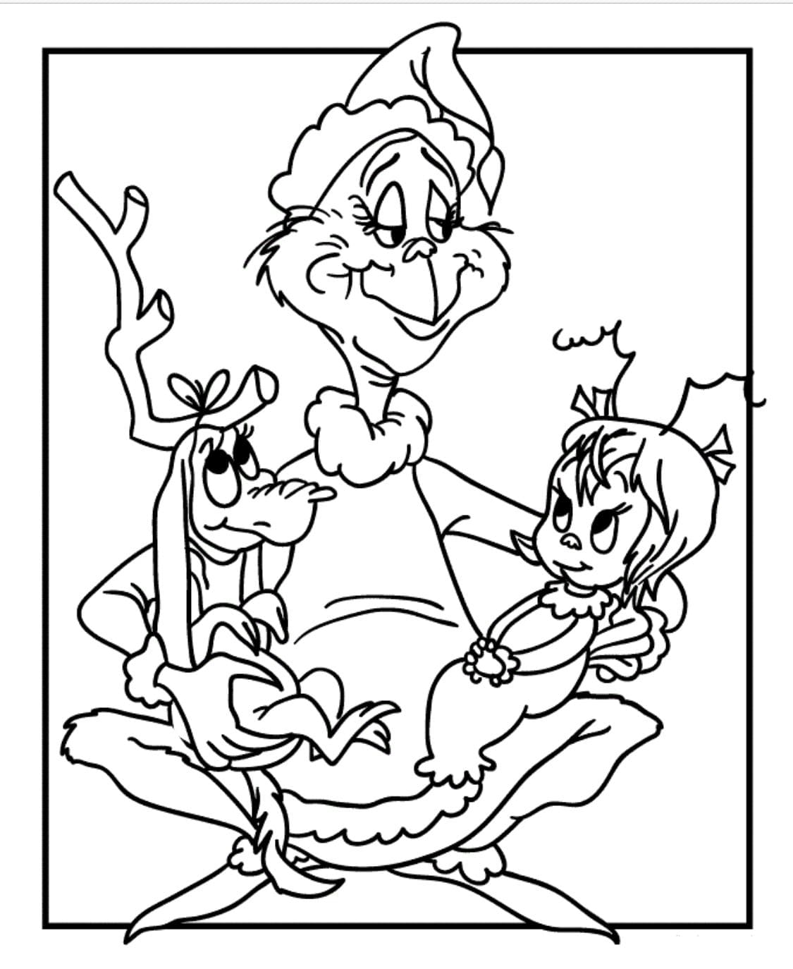 170+ Coloring Pages Grinch: Get Festive with the Mean One 82