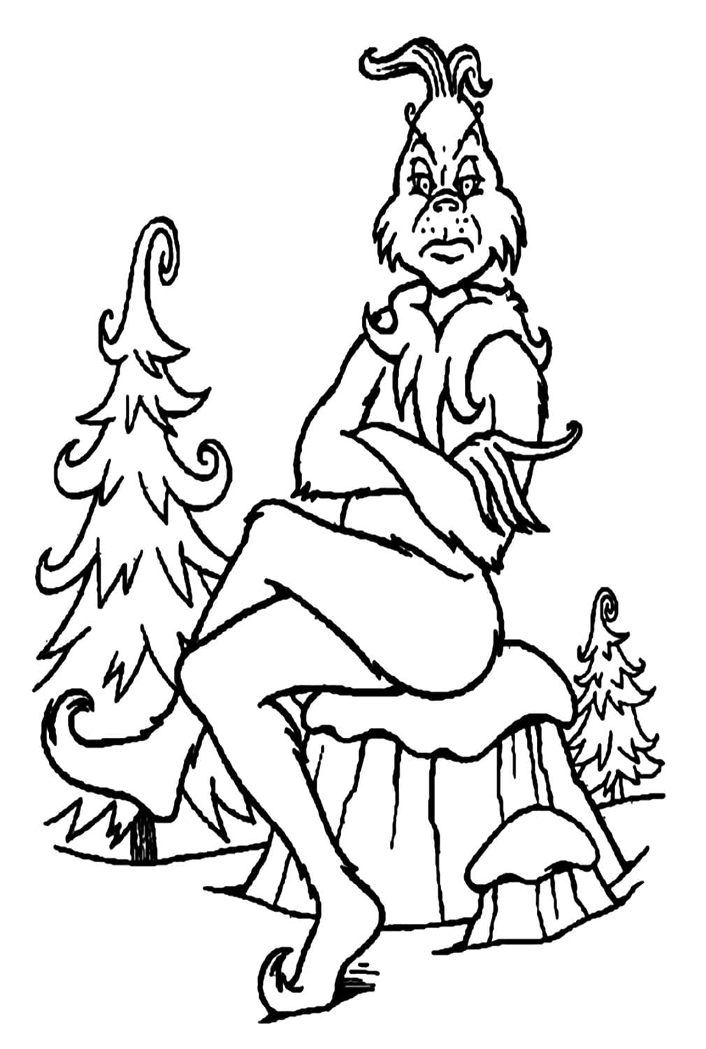 170+ Coloring Pages Grinch: Get Festive with the Mean One 92