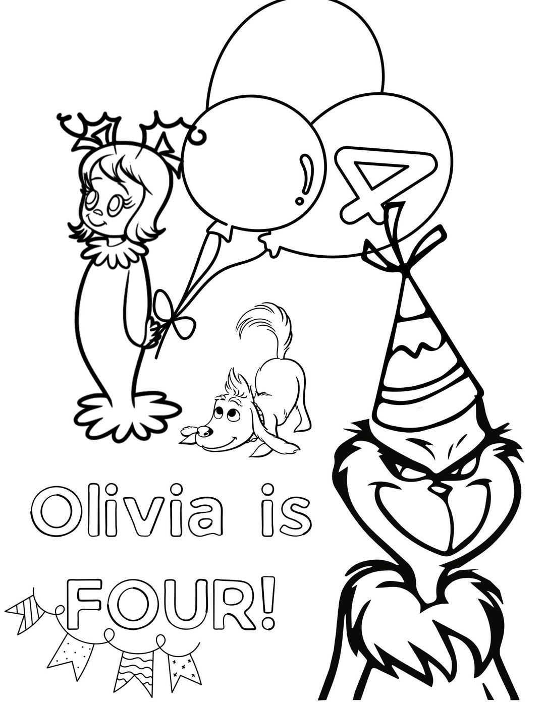 170+ Coloring Pages Grinch: Get Festive with the Mean One 97