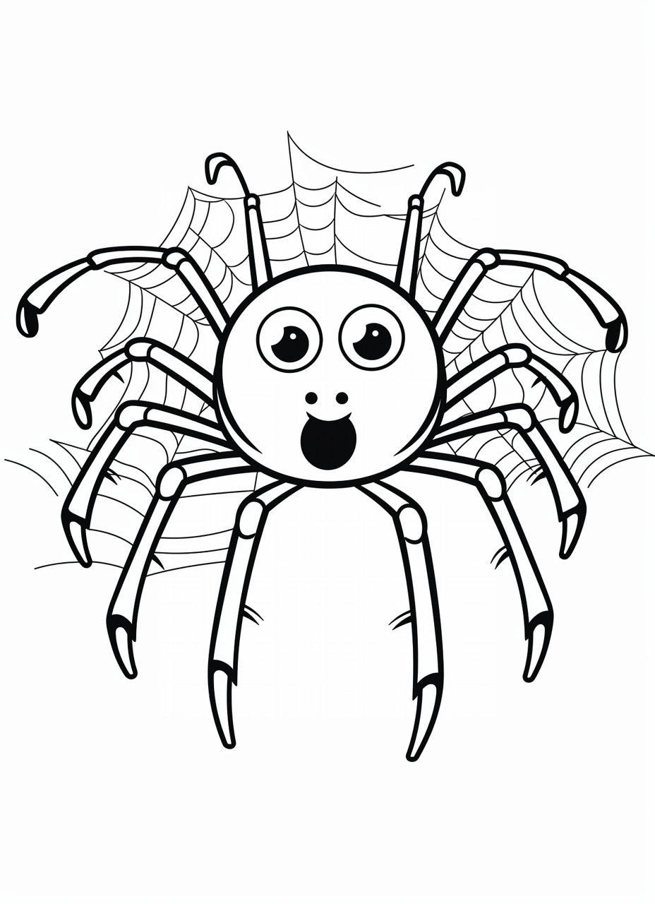 170+ Spider Coloring Pages Free Printable 103