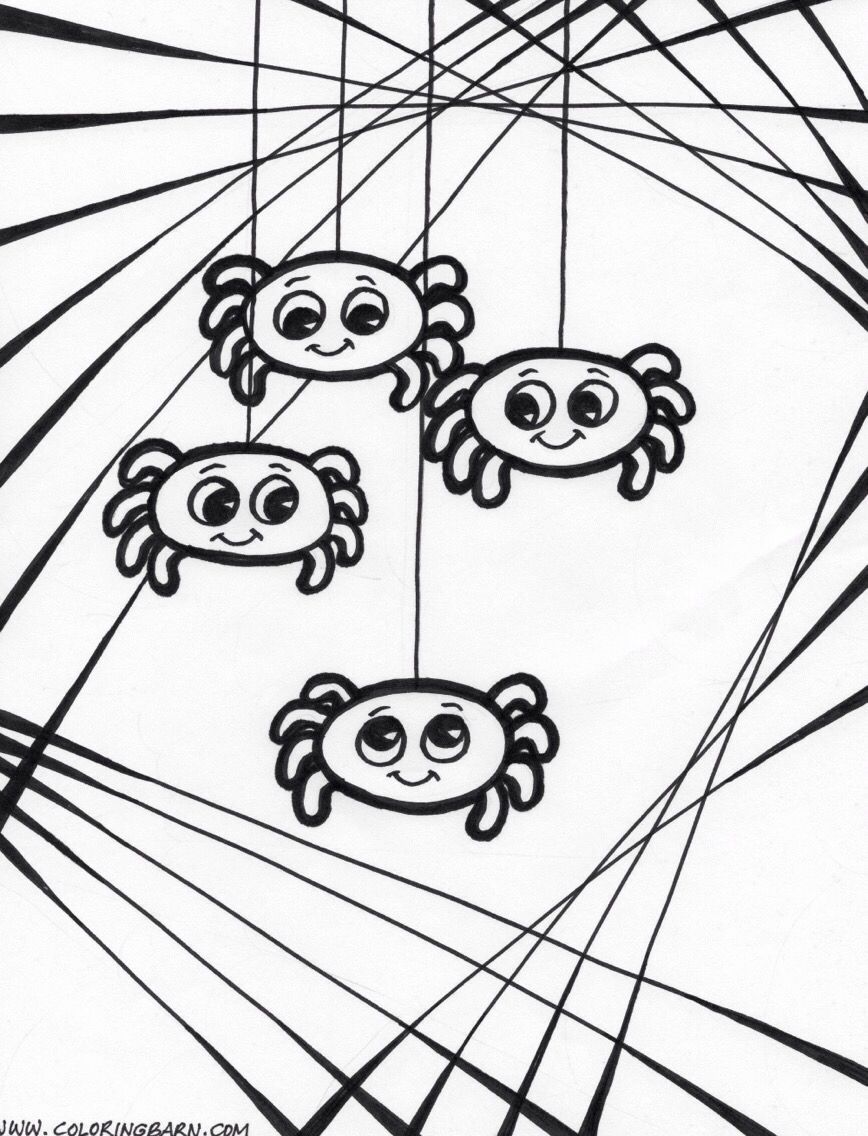 170+ Spider Coloring Pages Free Printable 111