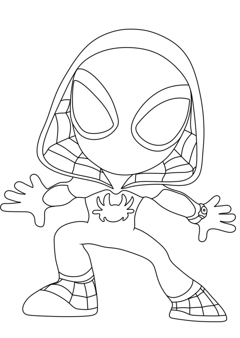 170+ Spider Coloring Pages Free Printable 121