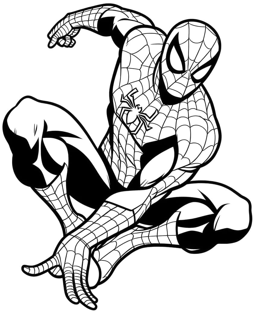 170+ Spider Coloring Pages Free Printable 123