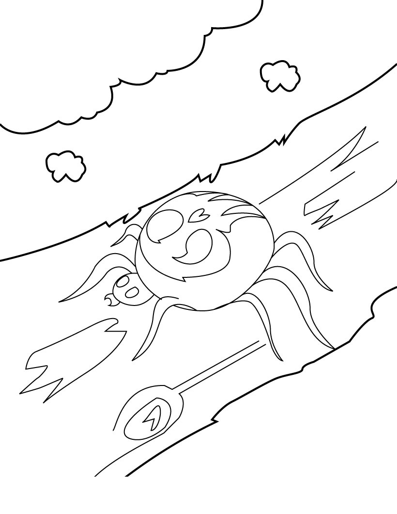 170+ Spider Coloring Pages Free Printable 124