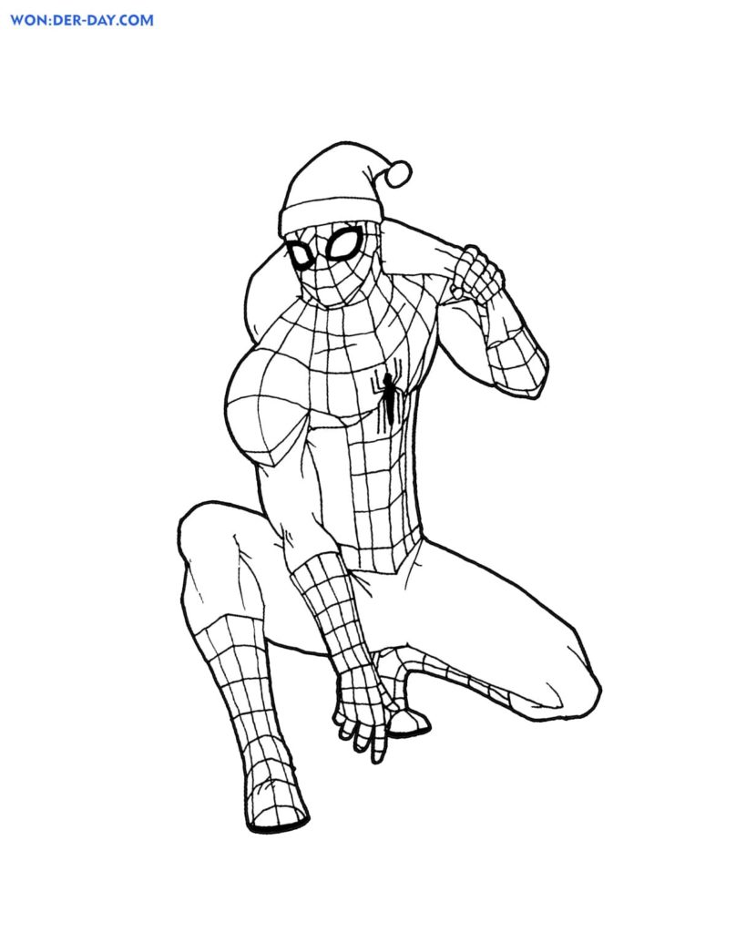 170+ Spider Coloring Pages Free Printable 130