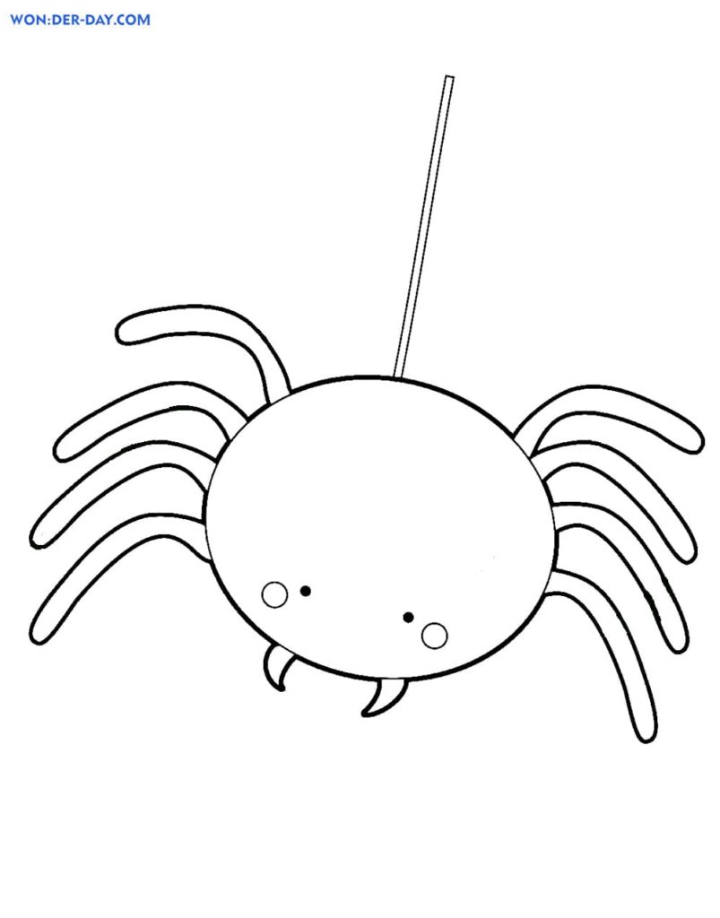 170+ Spider Coloring Pages Free Printable 131