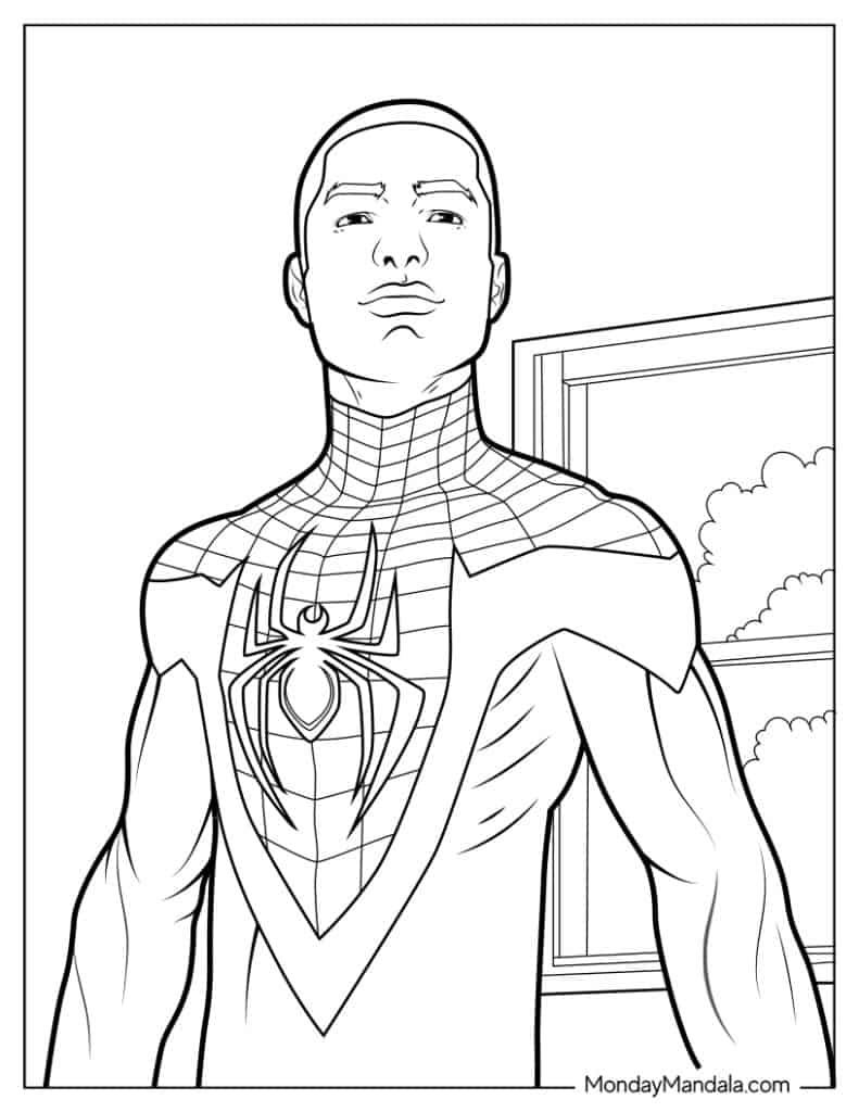 170+ Spider Coloring Pages Free Printable 139