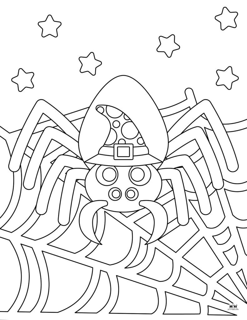 170+ Spider Coloring Pages Free Printable 147