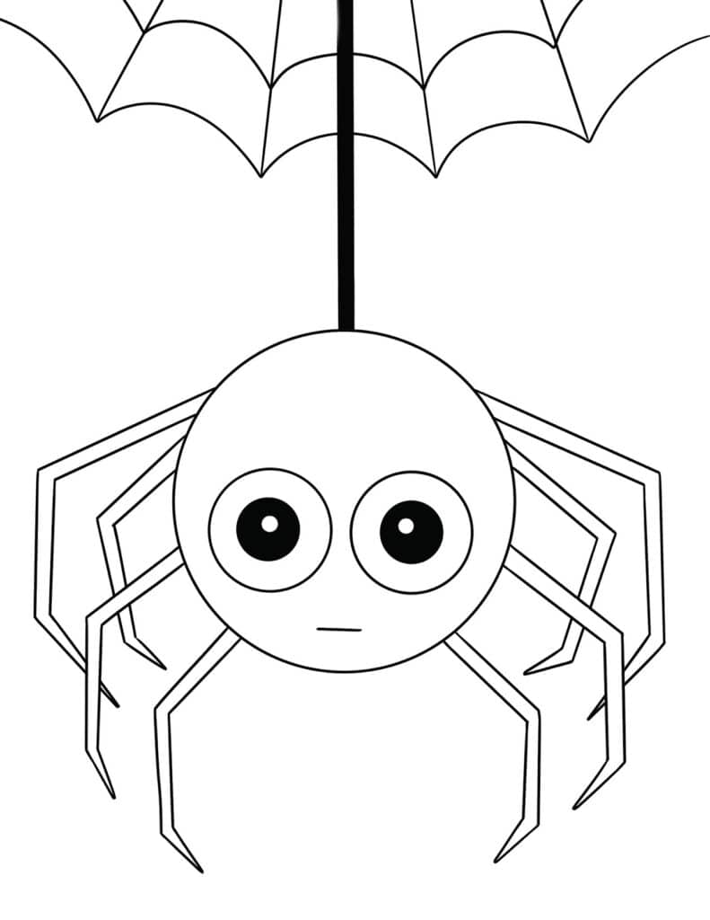 170+ Spider Coloring Pages Free Printable 155