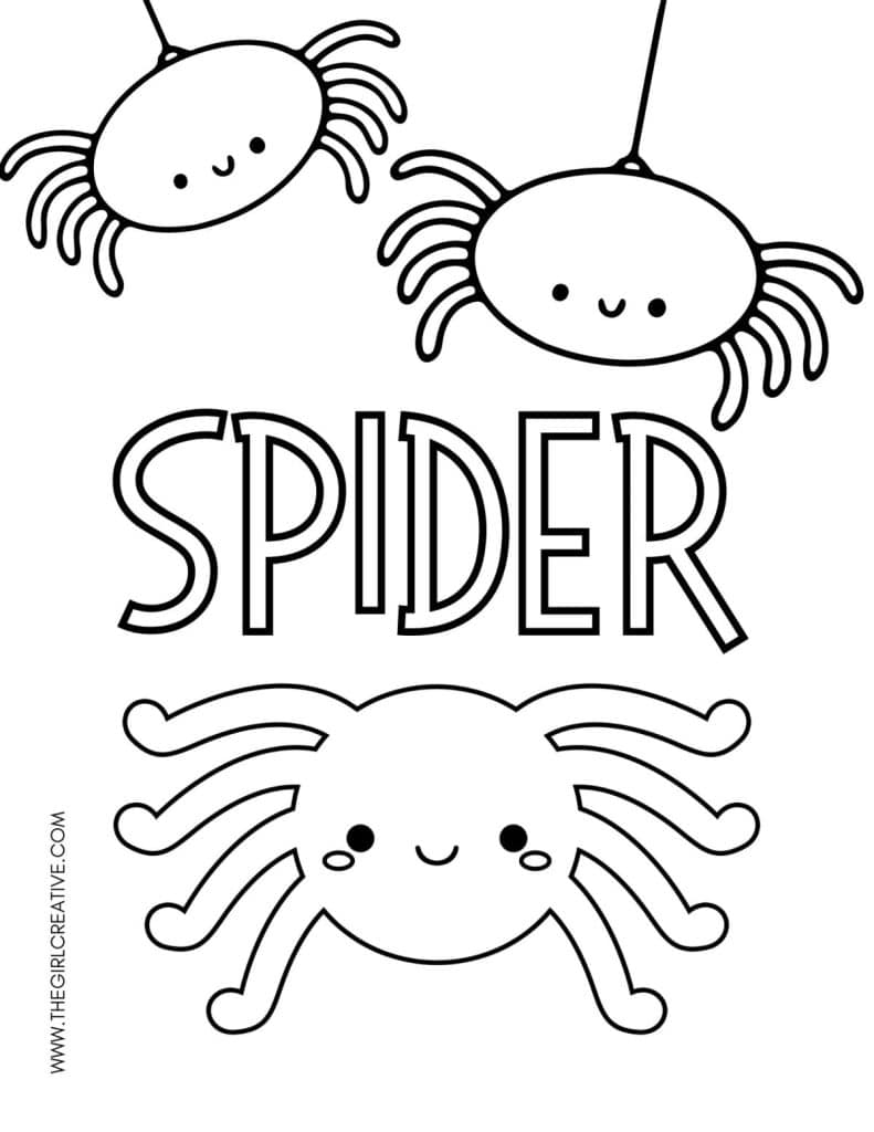 170+ Spider Coloring Pages Free Printable 159