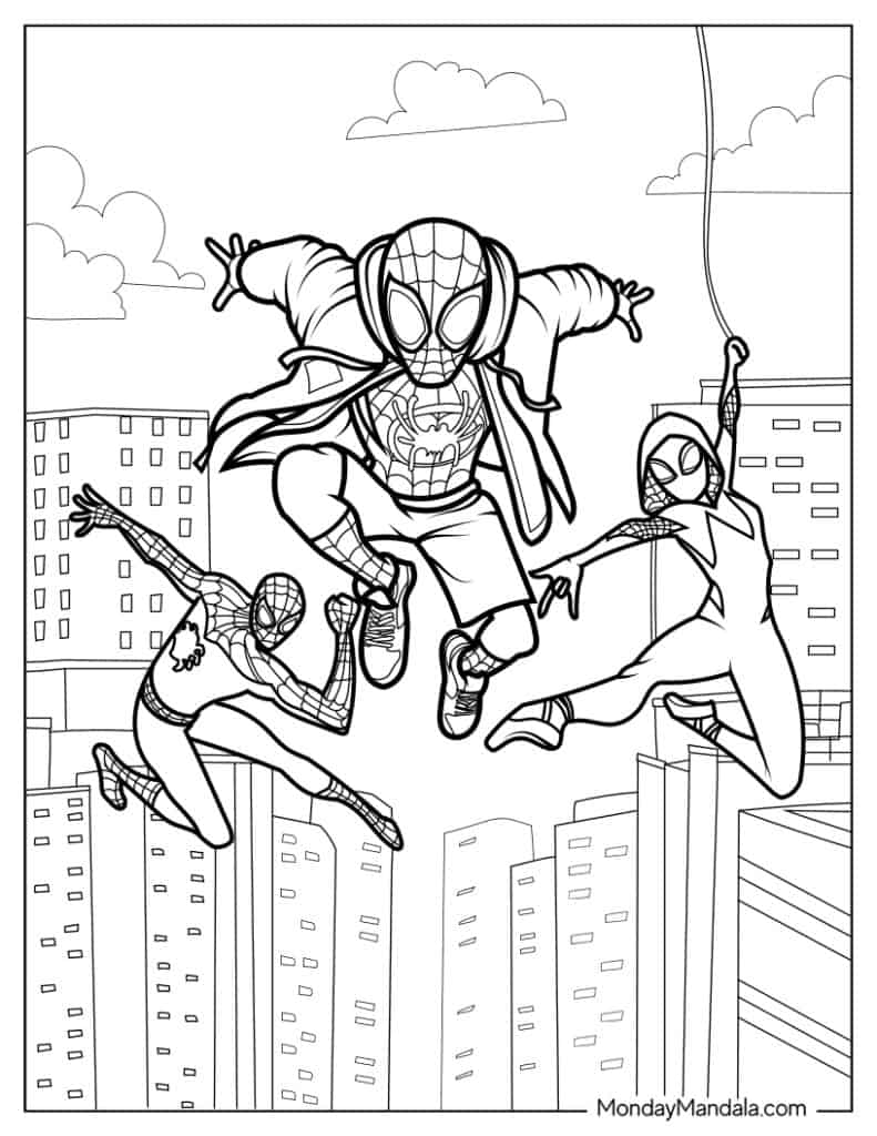 170+ Spider Coloring Pages Free Printable 162