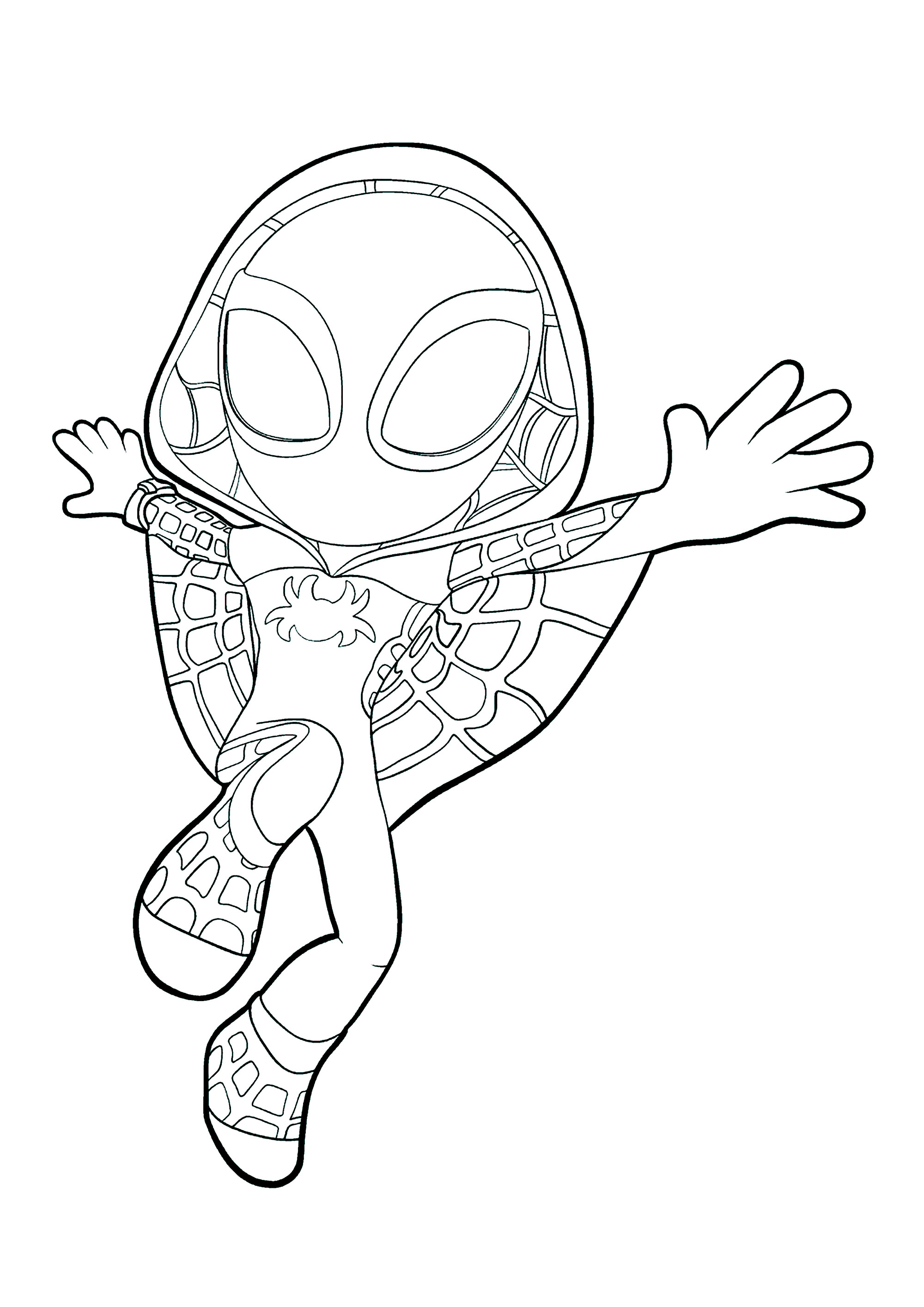 170+ Spider Coloring Pages Free Printable 21