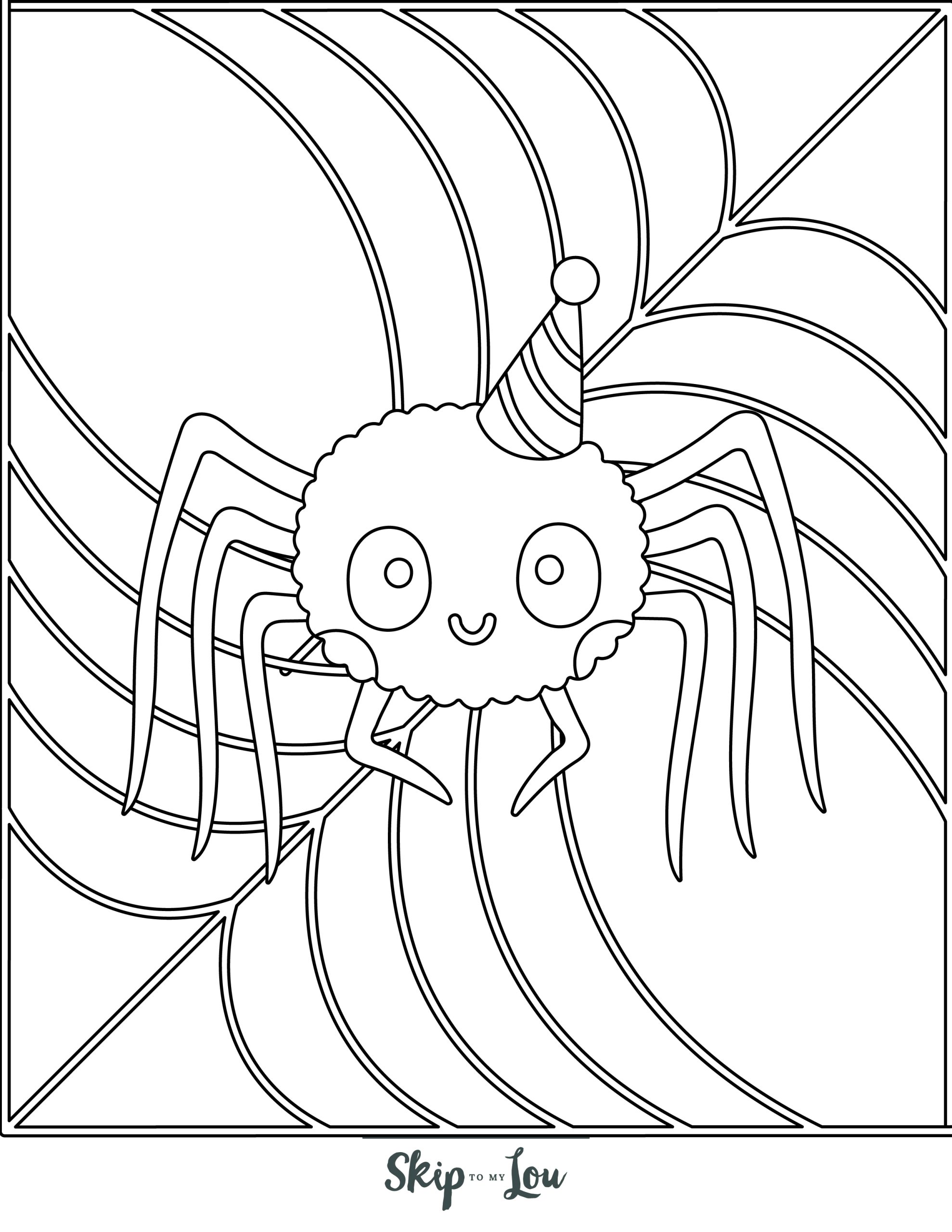 170+ Spider Coloring Pages Free Printable 25