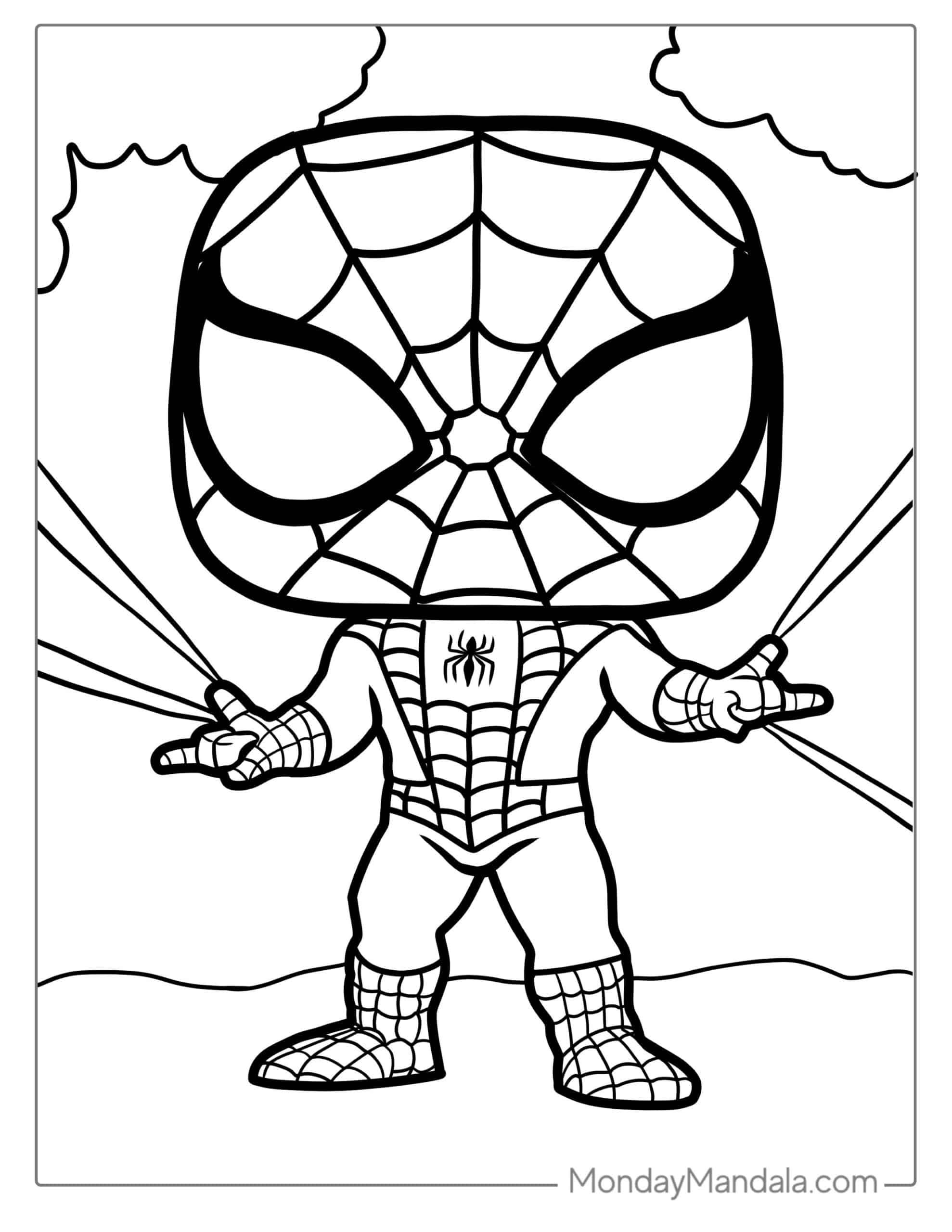 170+ Spider Coloring Pages Free Printable 26