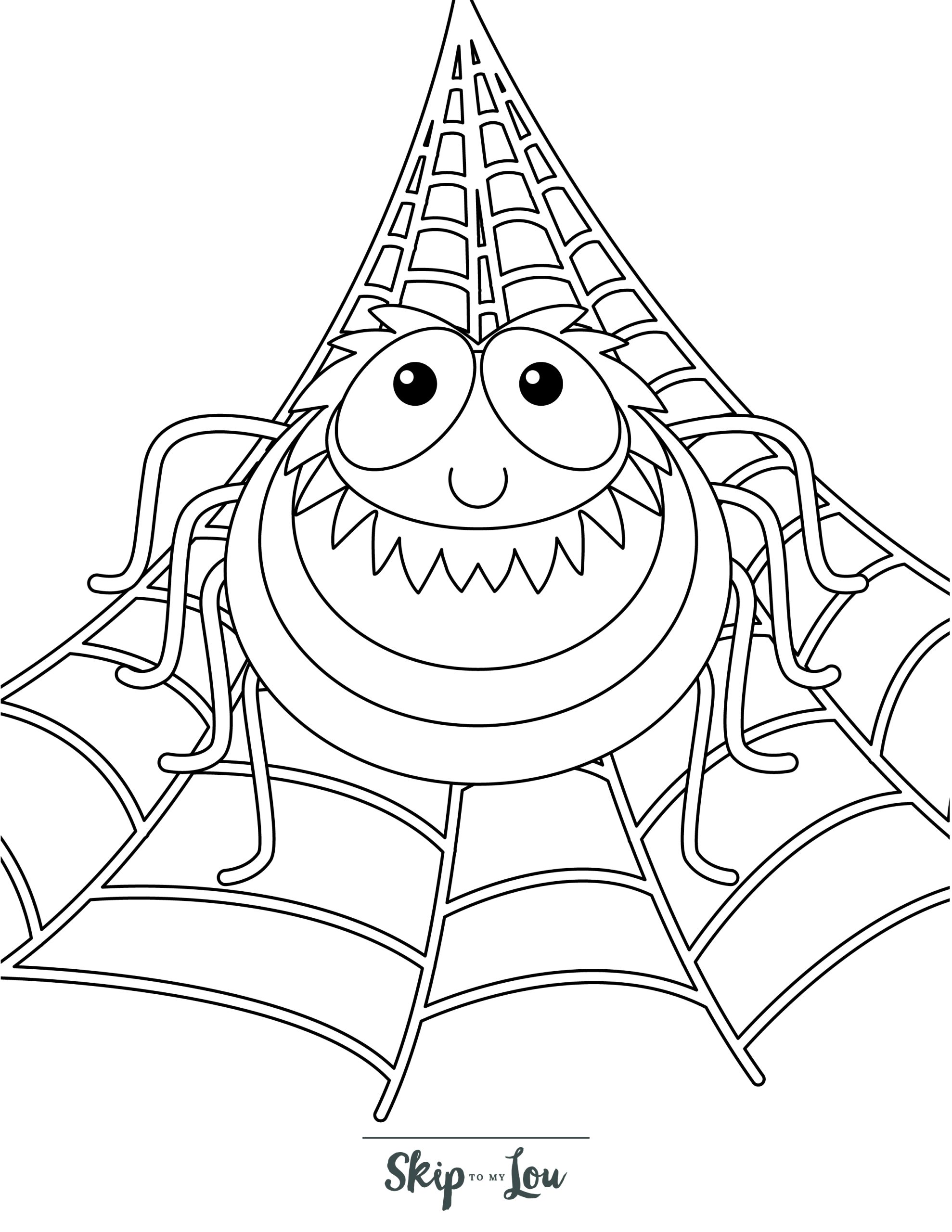 170+ Spider Coloring Pages Free Printable 27