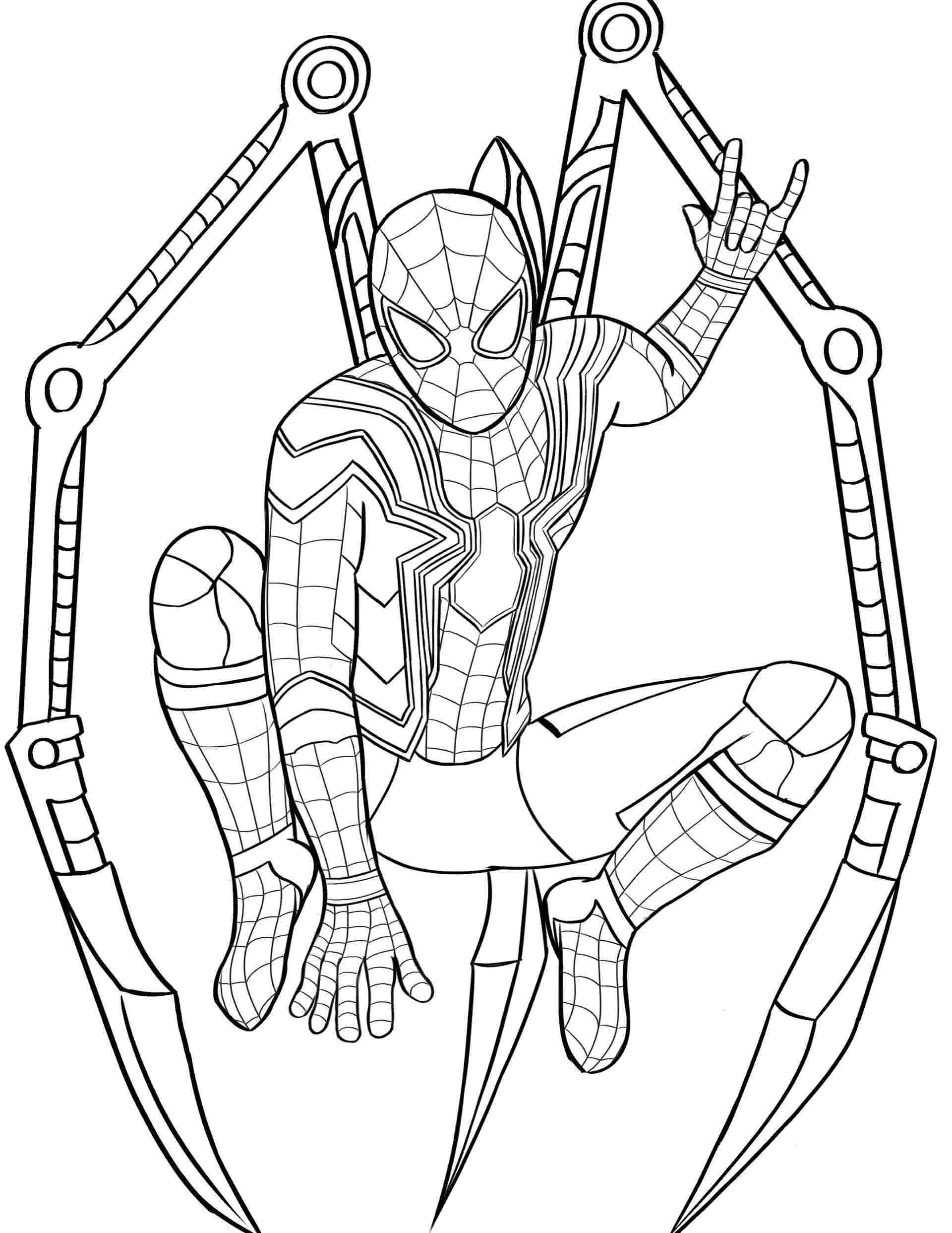 170+ Spider Coloring Pages Free Printable 28