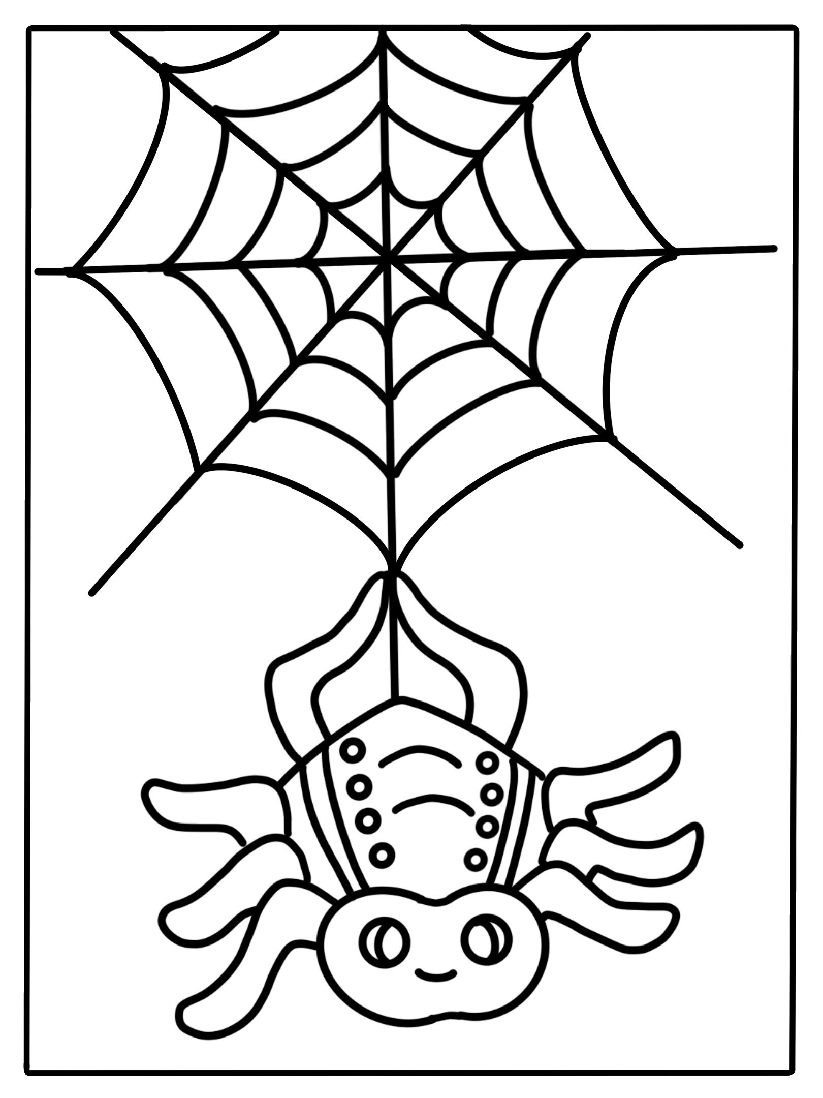 170+ Spider Coloring Pages Free Printable 34