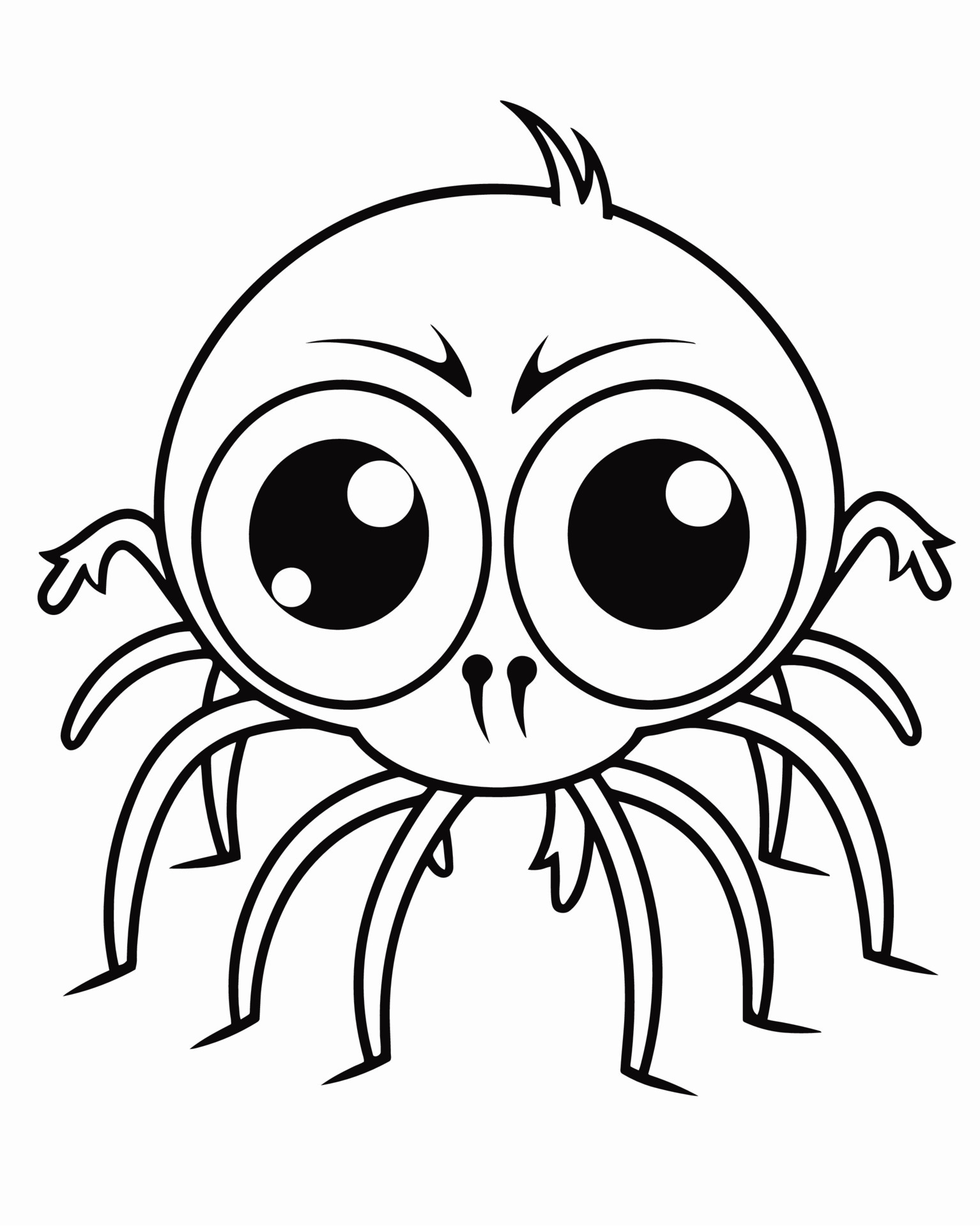 170+ Spider Coloring Pages Free Printable 42